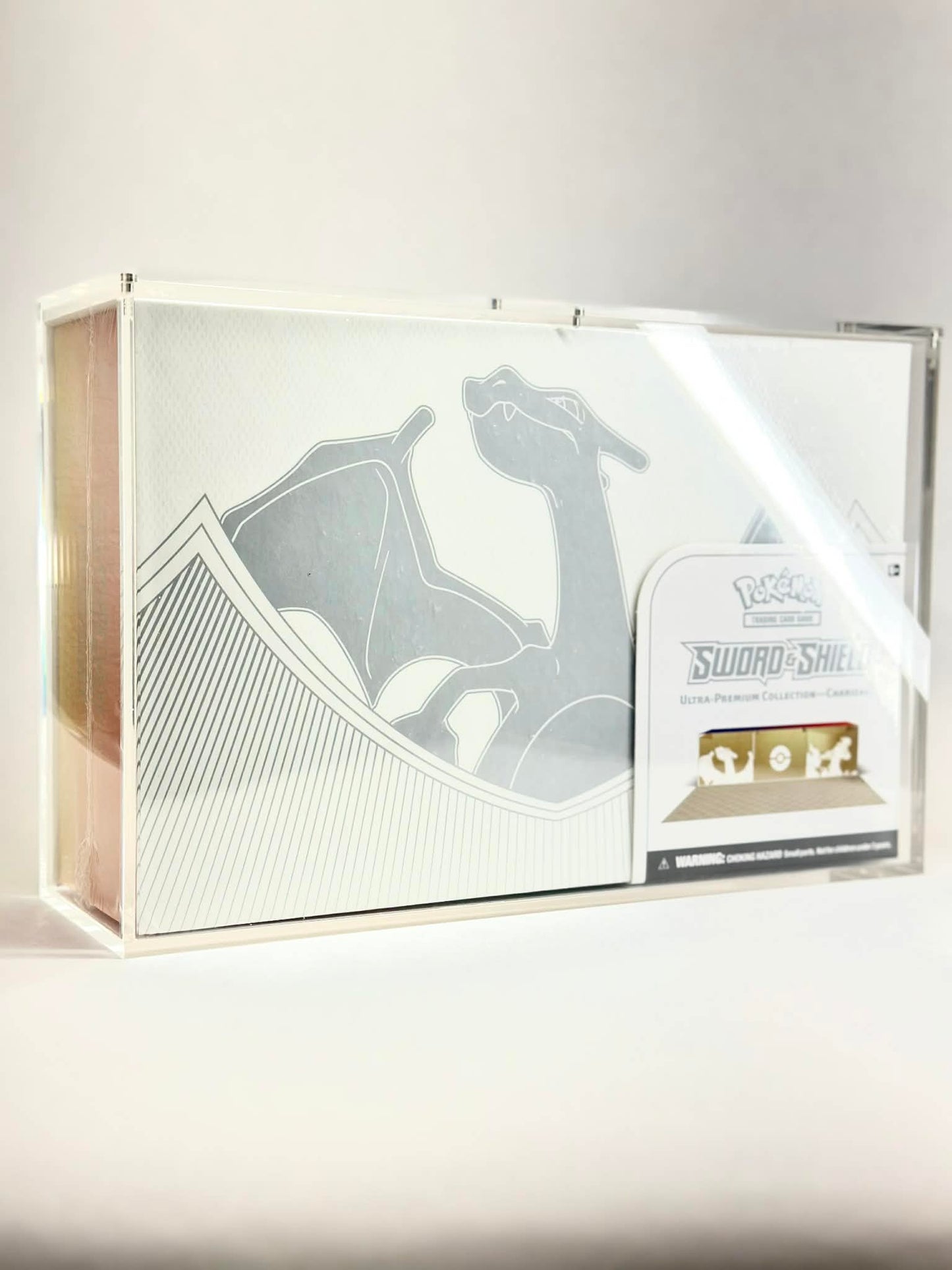 Pokémon Charizard UPC Acrylic Case (SWSH Era) | Ultra-Premium Display & Protection for Sealed Collector Boxes