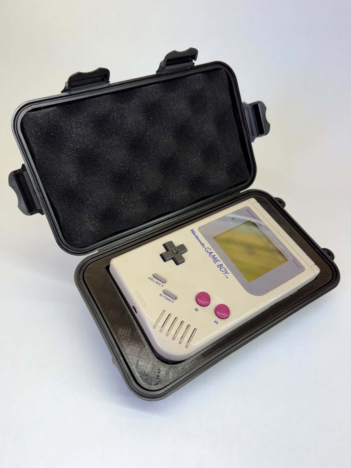 Nintendo Game Boy DMG-01 Protective Carrying Case | Original OG Game Boy | Holds 3 Games | 3D Printed by SENAC LLC