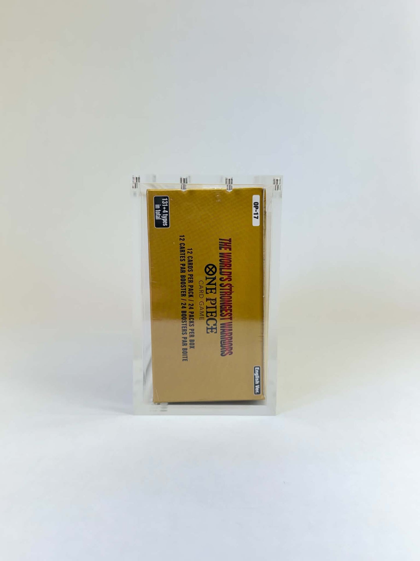 One Piece Card Game Premium Booster Box Acrylic Display Case | Fits OP04-OP17 & EB01-EB03 One Piece Booster Boxes | 8-Magnet Lid | Premium Collector Protector