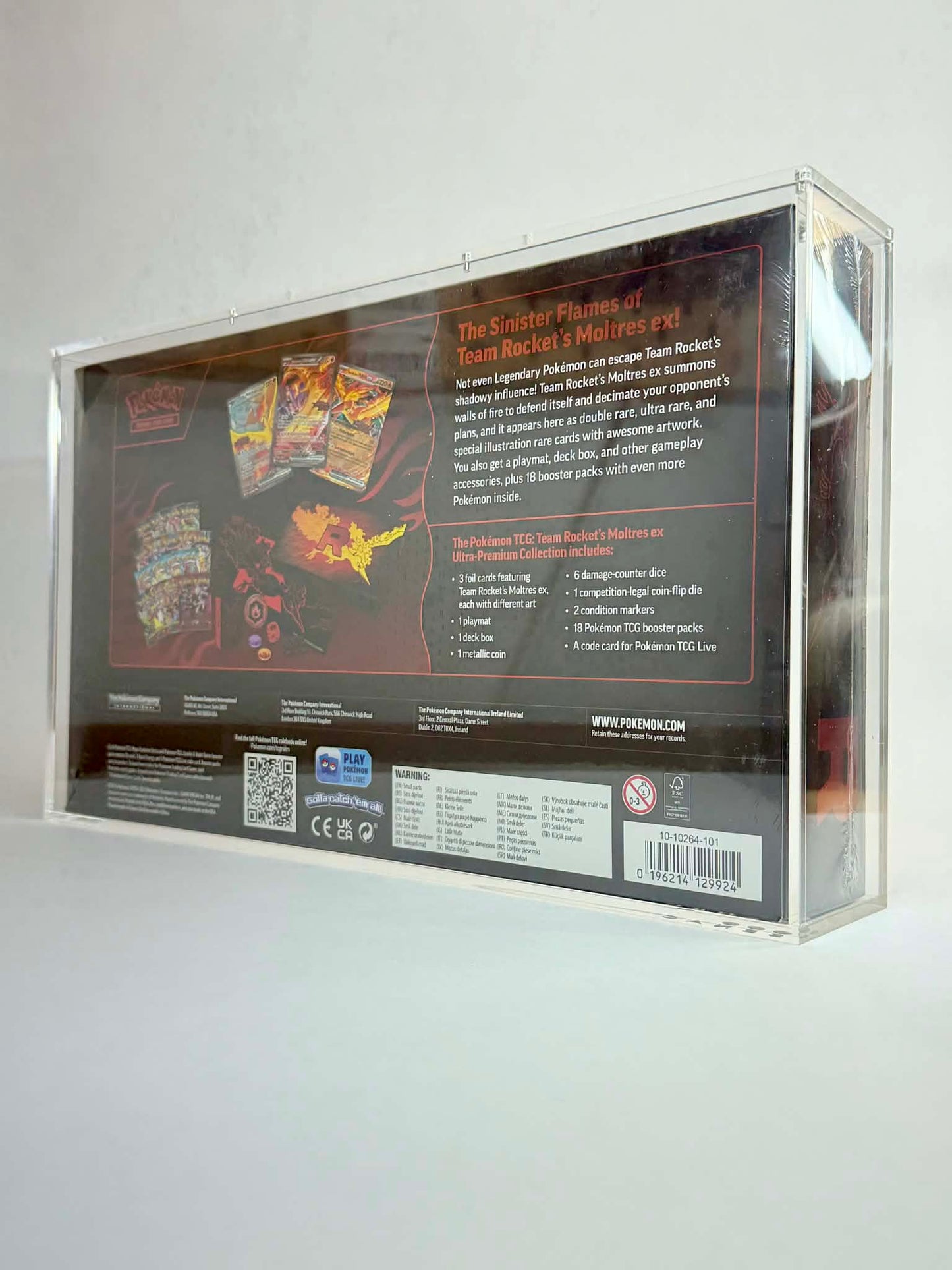 Moltres UPC Acrylic Case | Ultra-Clear 99% Magnetic Protection