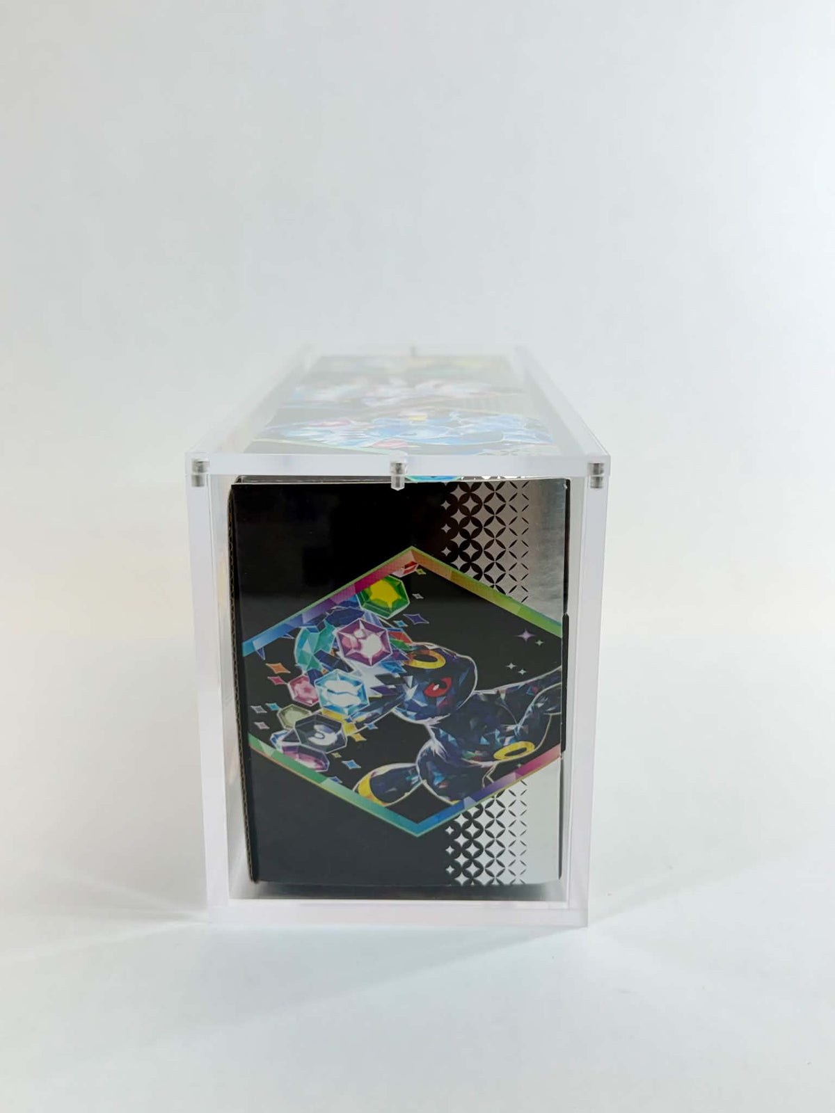 Acrylic Display Case FOR Pokémon Prismatic Evolutions Surprise Box | Eevee Eeveelutions | 6-Magnet Lid | Sealed Collector Protector