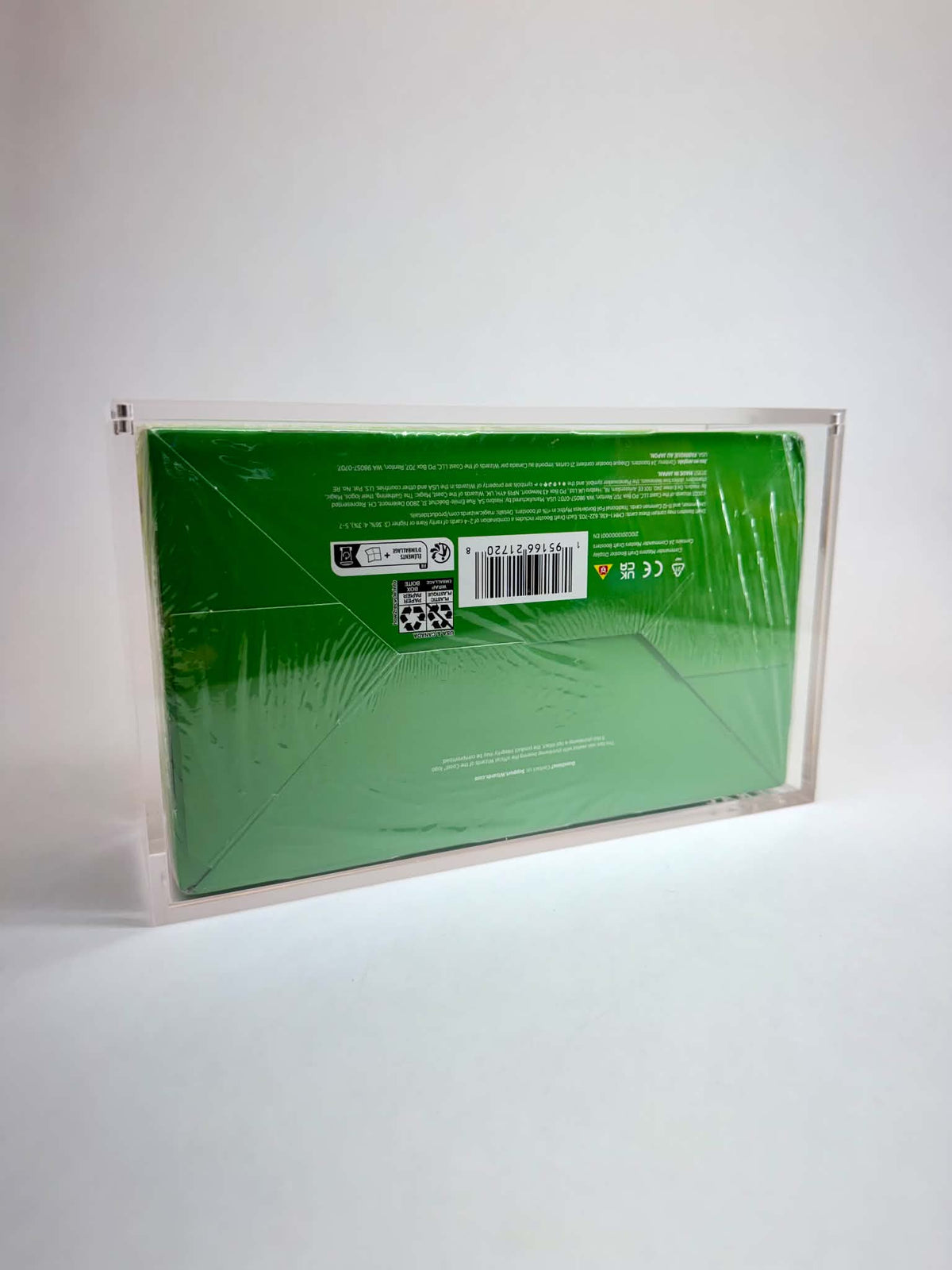 Acrylic Display Case FOR MTG Draft Booster Box | 24 Pack Magic The Gathering Draft Booster | Commander Masters | 4-Magnet Lid | UV