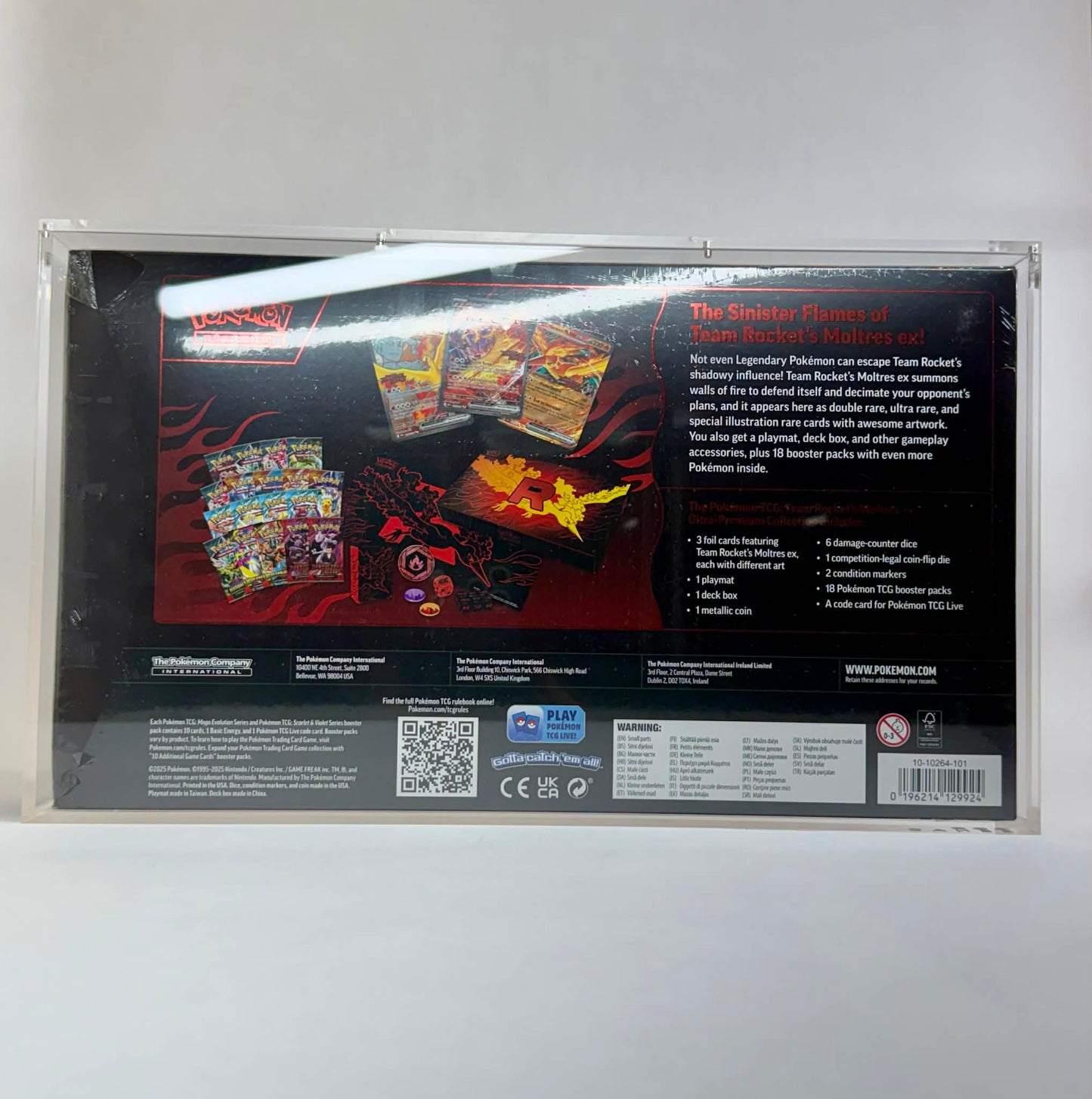 Moltres UPC Acrylic Case | Ultra-Clear 99% Magnetic Protection