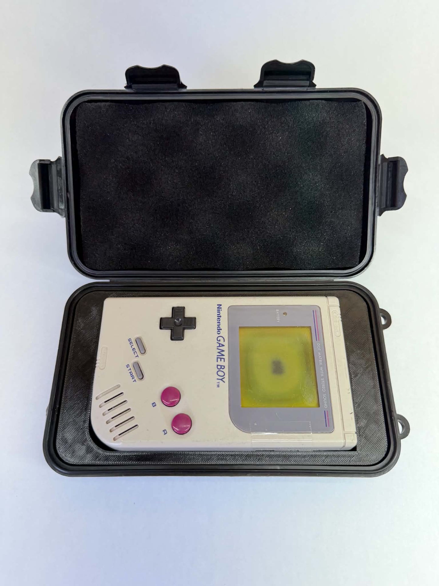 Nintendo Game Boy DMG-01 Protective Carrying Case | Original OG Game Boy | Holds 3 Games | 3D Printed by SENAC LLC