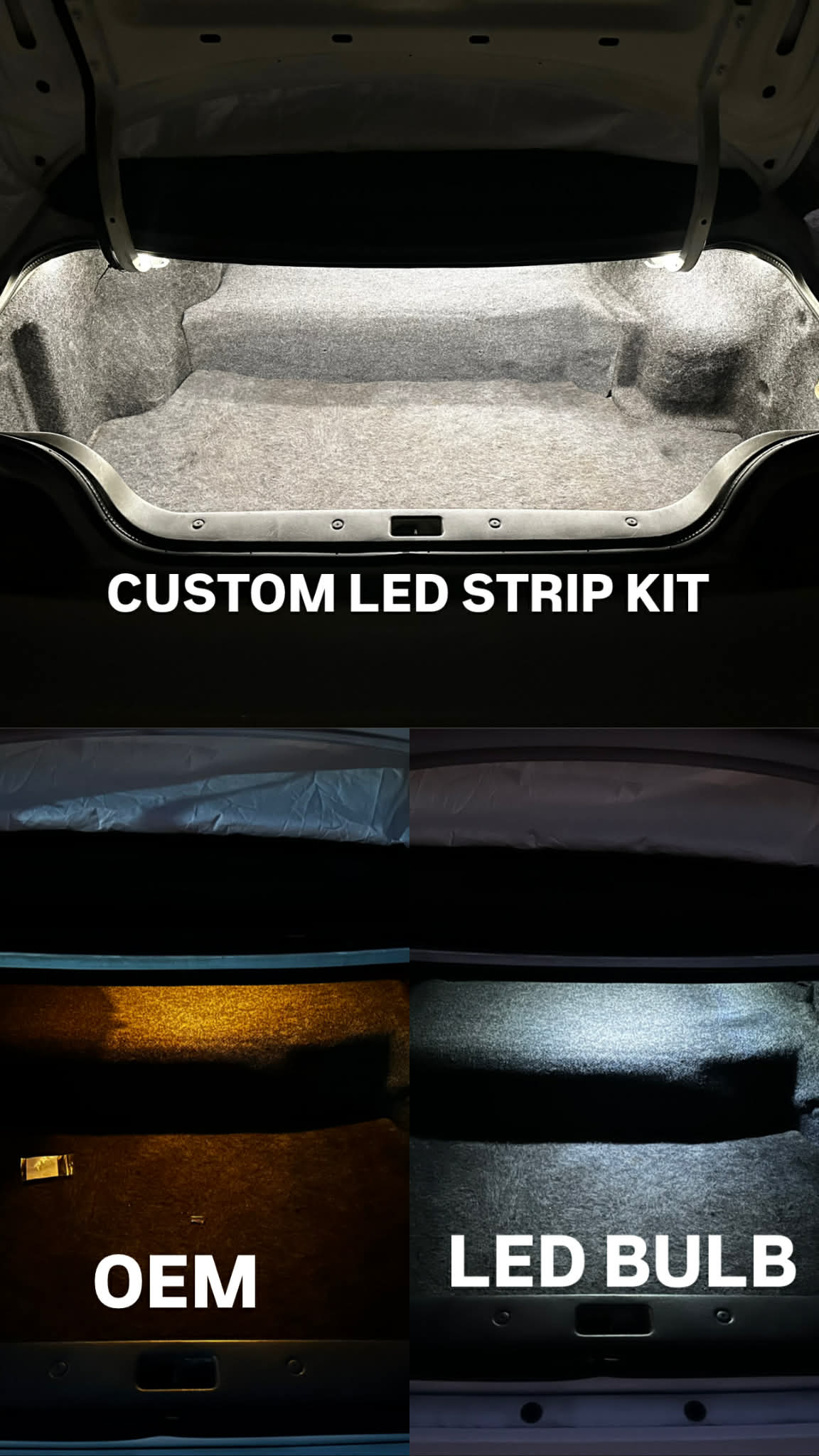 Nissan 240SX S14 LED Trunk Light Strip | T10 Plug-and-Play Conversion