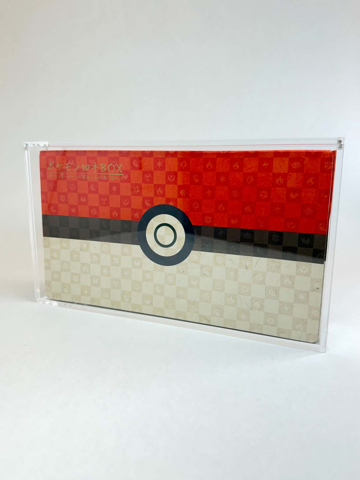Acrylic Display Case FOR Japanese Pokémon Stamp Box | Japan Post Deluxe Stamp Box Set | Beauty Looking Back Pikachu | 6-Magnet Lid