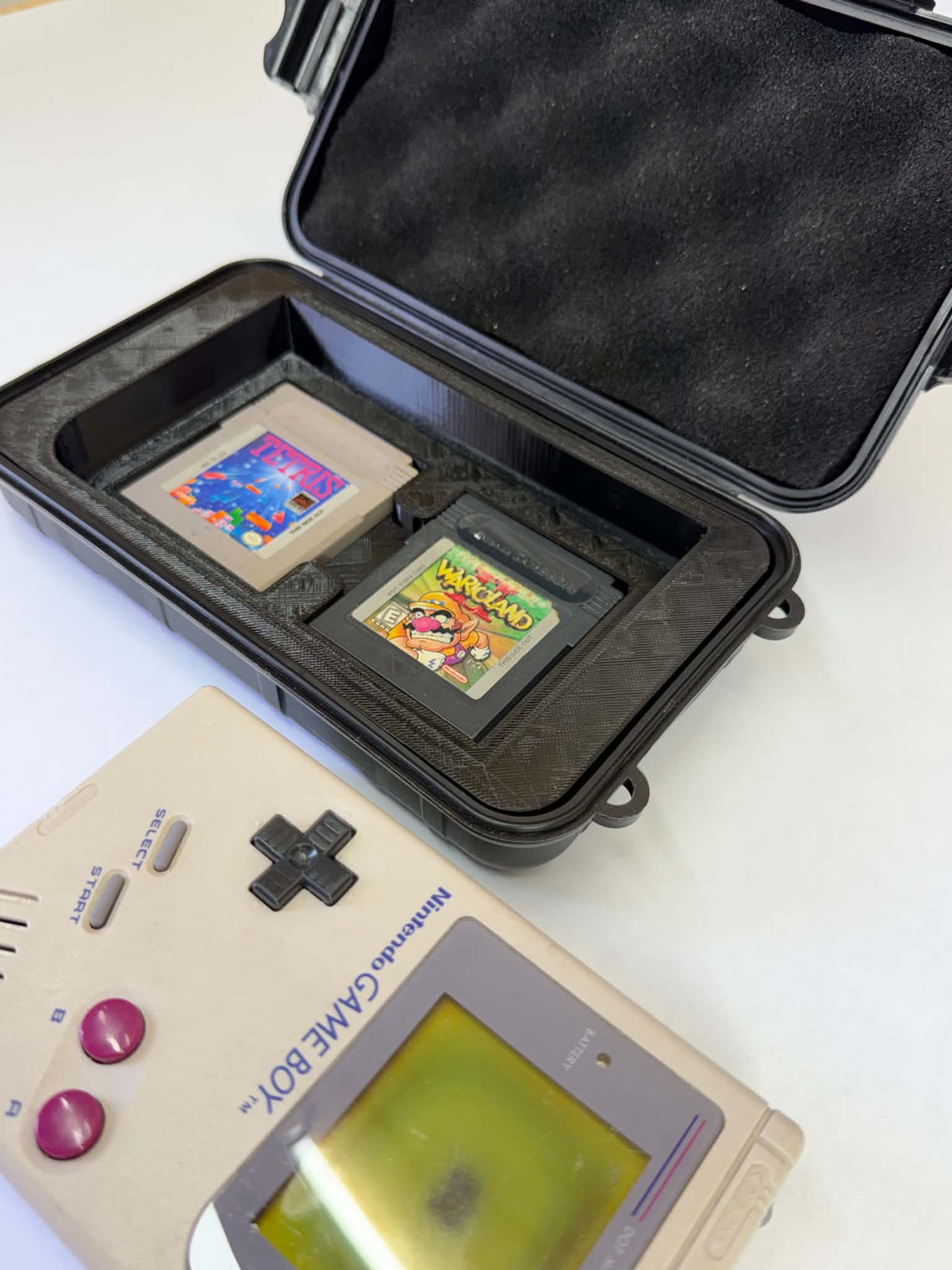 Nintendo Game Boy DMG-01 Protective Carrying Case | Original OG Game Boy | Holds 3 Games | 3D Printed by SENAC LLC