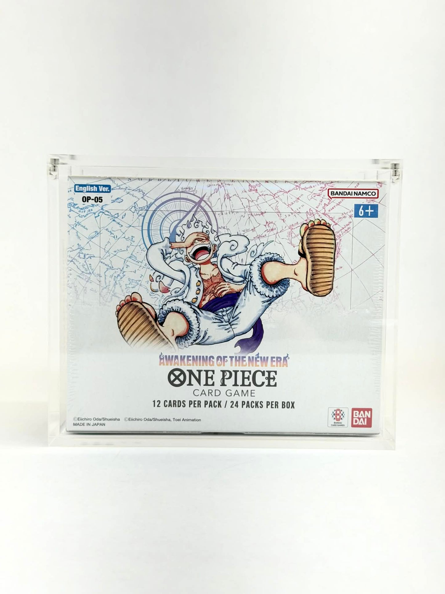 One Piece OP05 Awakening of the New Era Booster Box Acrylic Display Case UV Protection