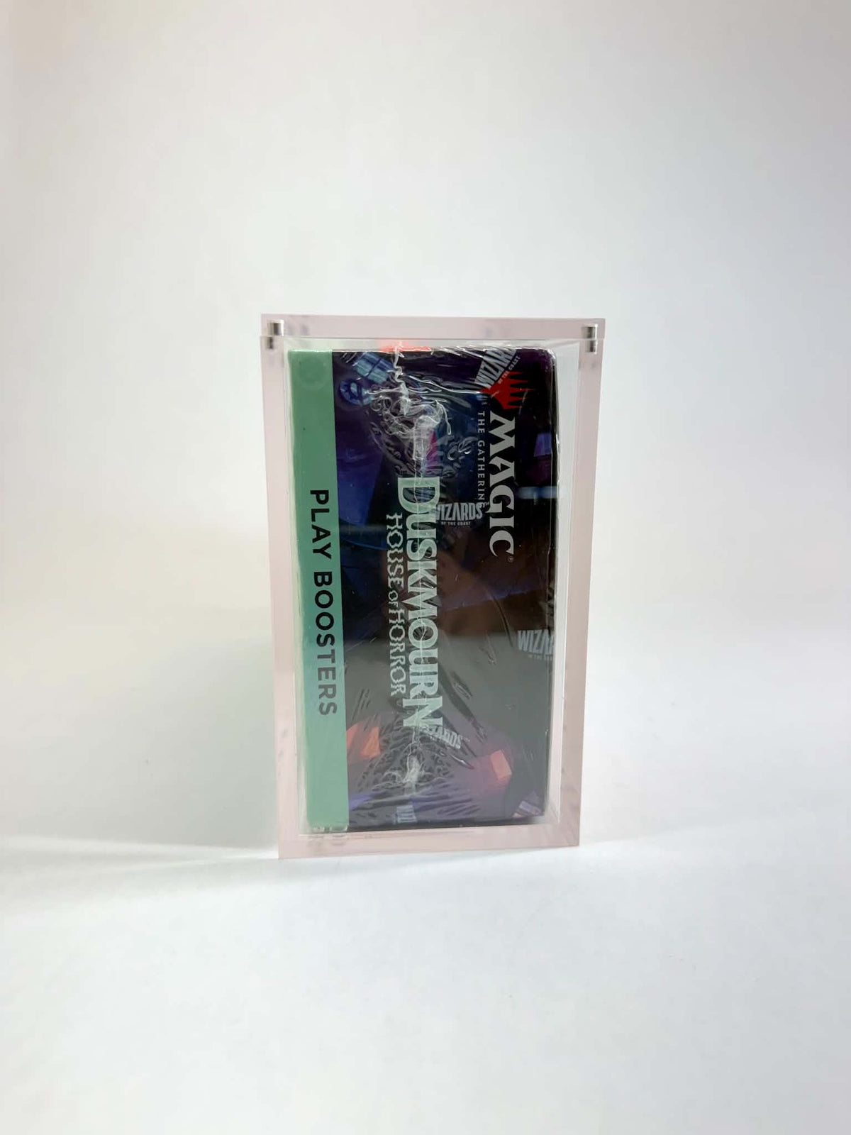 Acrylic Display Case FOR MTG Play Booster Box | Magic The Gathering 36 Pack Play Booster Display | Duskmourn | 4-Magnet Lid | UV