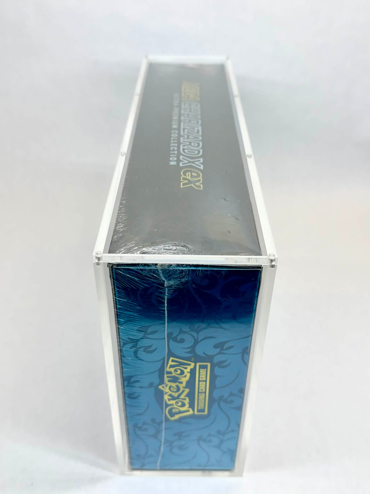 PREMIUM ACRYLIC DISPLAY CASE FOR CHARIZARD EX UPC | 99%+ UV PROTECTION | 8 NEODYMIUM MAGNET LID | COLLECTOR GRADE