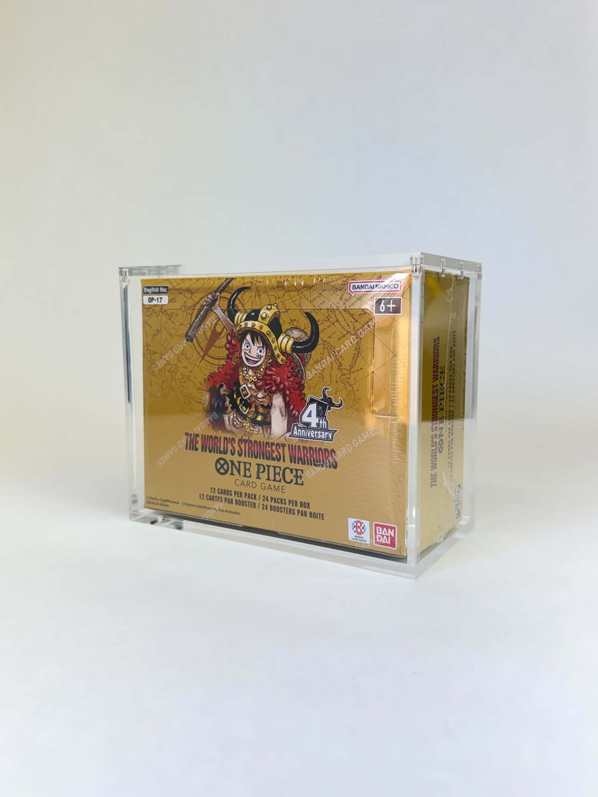 One Piece Card Game Premium Booster Box Acrylic Display Case | Fits OP04-OP17 & EB01-EB03 One Piece Booster Boxes | 8-Magnet Lid | Premium Collector Protector