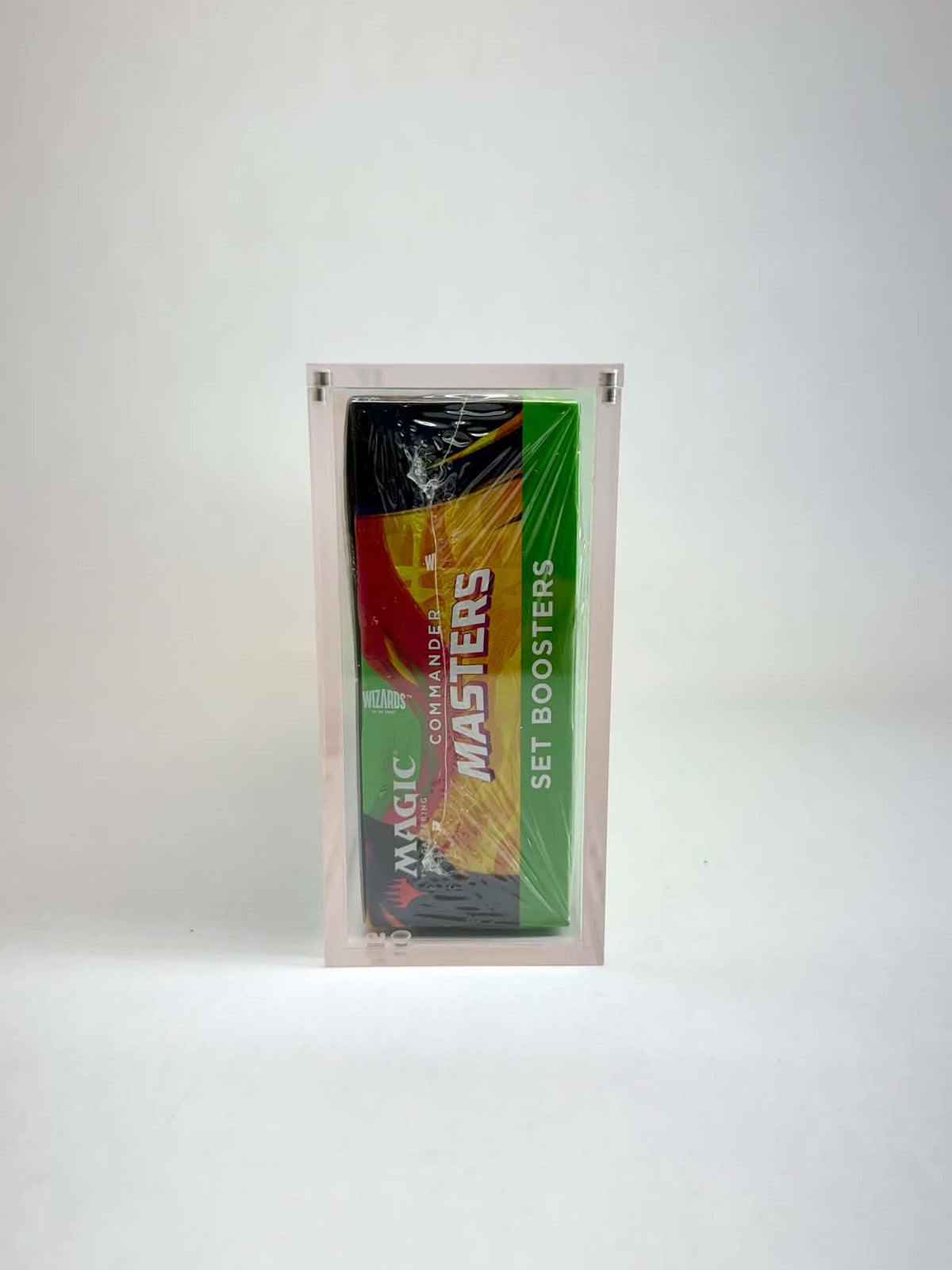 Acrylic Display Case FOR MTG Set Booster Box | 24 Pack Magic The Gathering Set Booster | Commander Masters | 4-Magnet Lid | UV