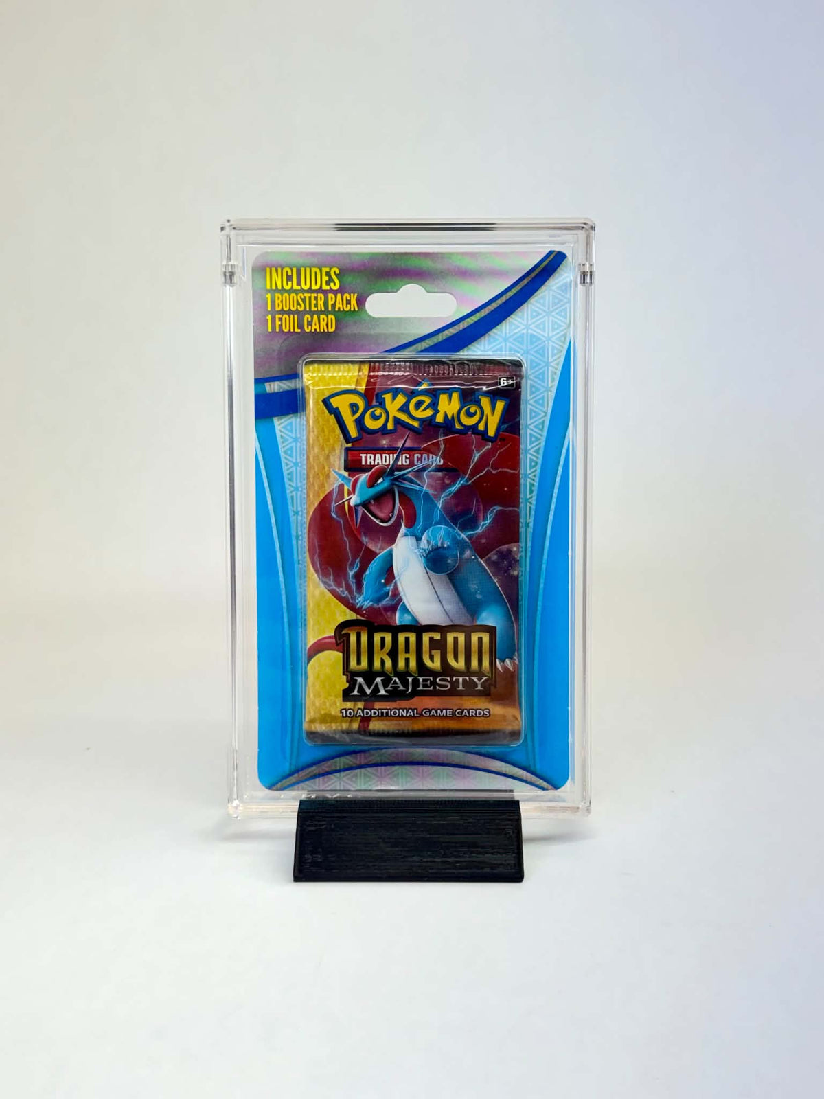 Acrylic Display Case FOR Pokémon 3rd Party Blister | 1 Pack + 1 Promo | Evolving Skies Unbroken Bonds Dragon Majesty | Stand Included