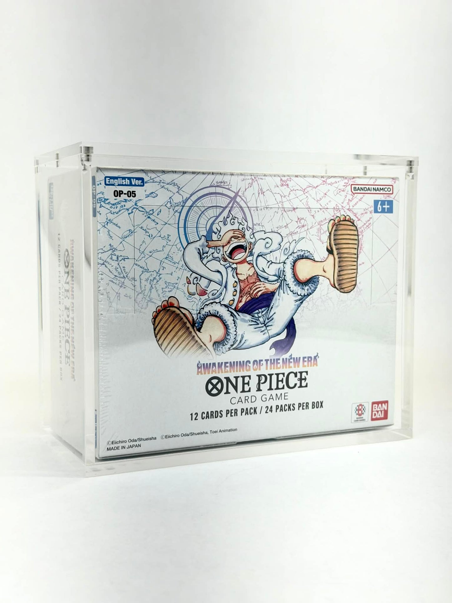 One Piece OP05 Awakening of the New Era Booster Box Acrylic Display Case UV Protection