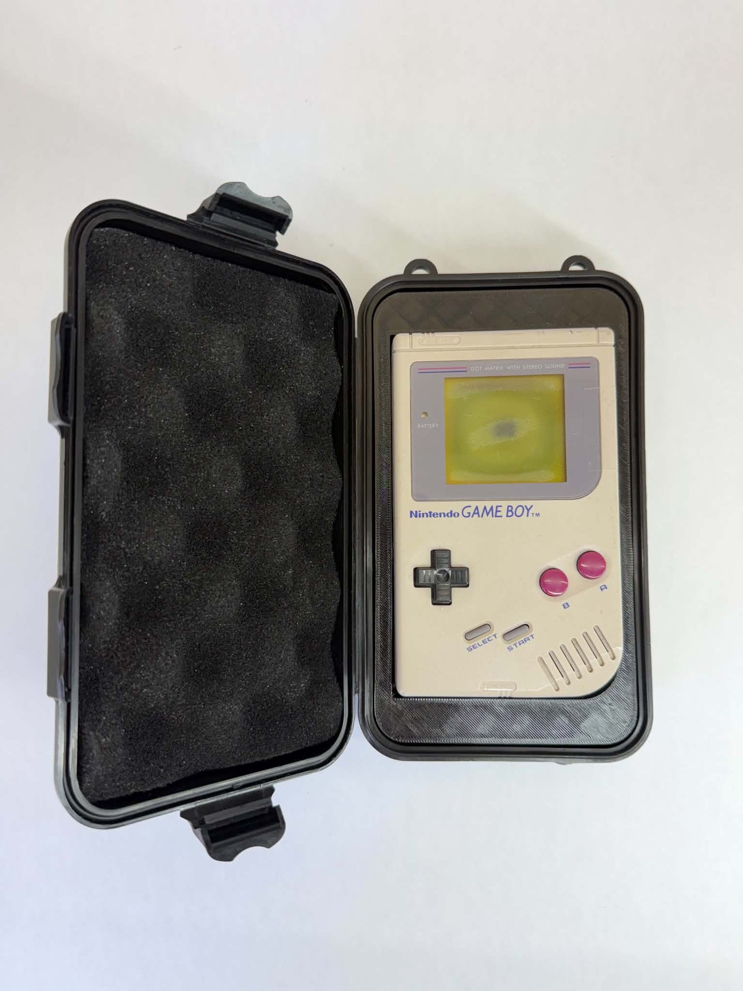 Nintendo Game Boy DMG-01 Protective Carrying Case | Original OG Game Boy | Holds 3 Games | 3D Printed by SENAC LLC