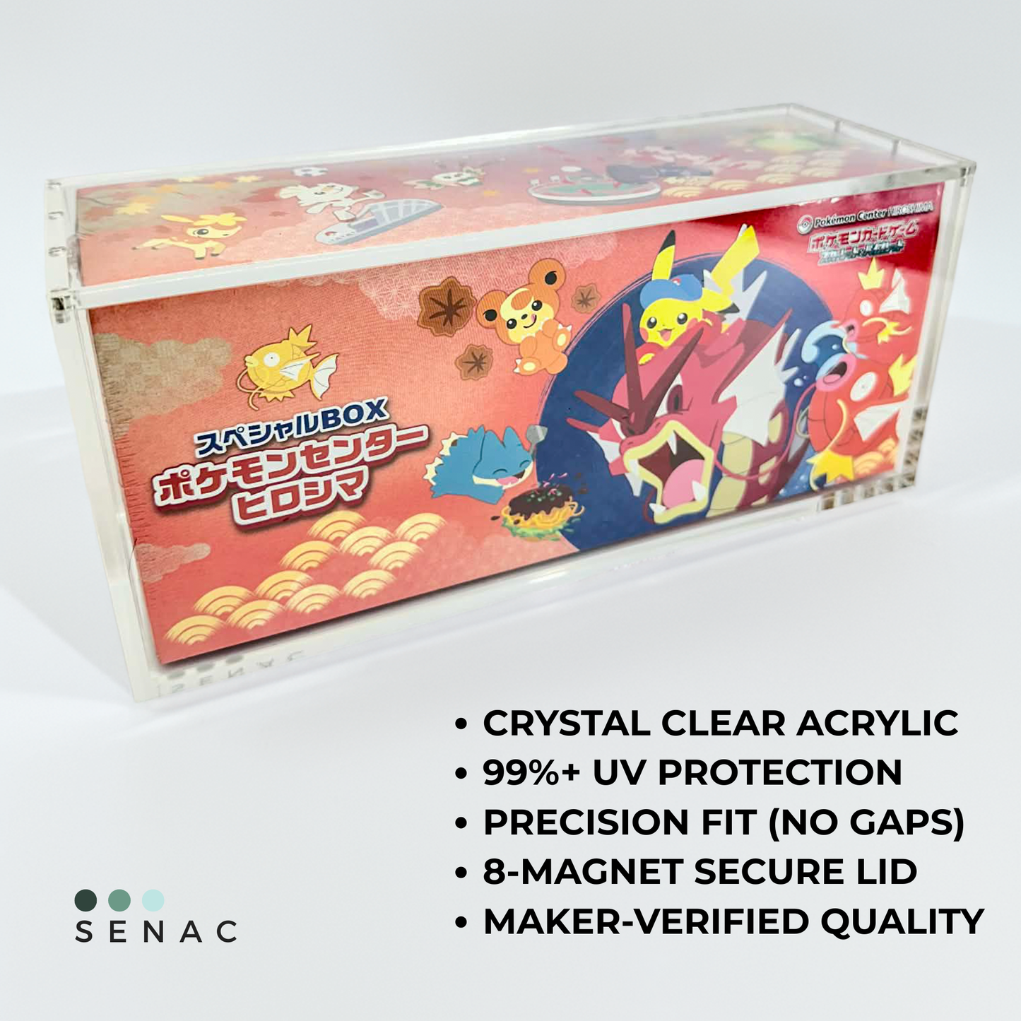 Premium Acrylic Display Case for Japanese Pokemon Center Special Box