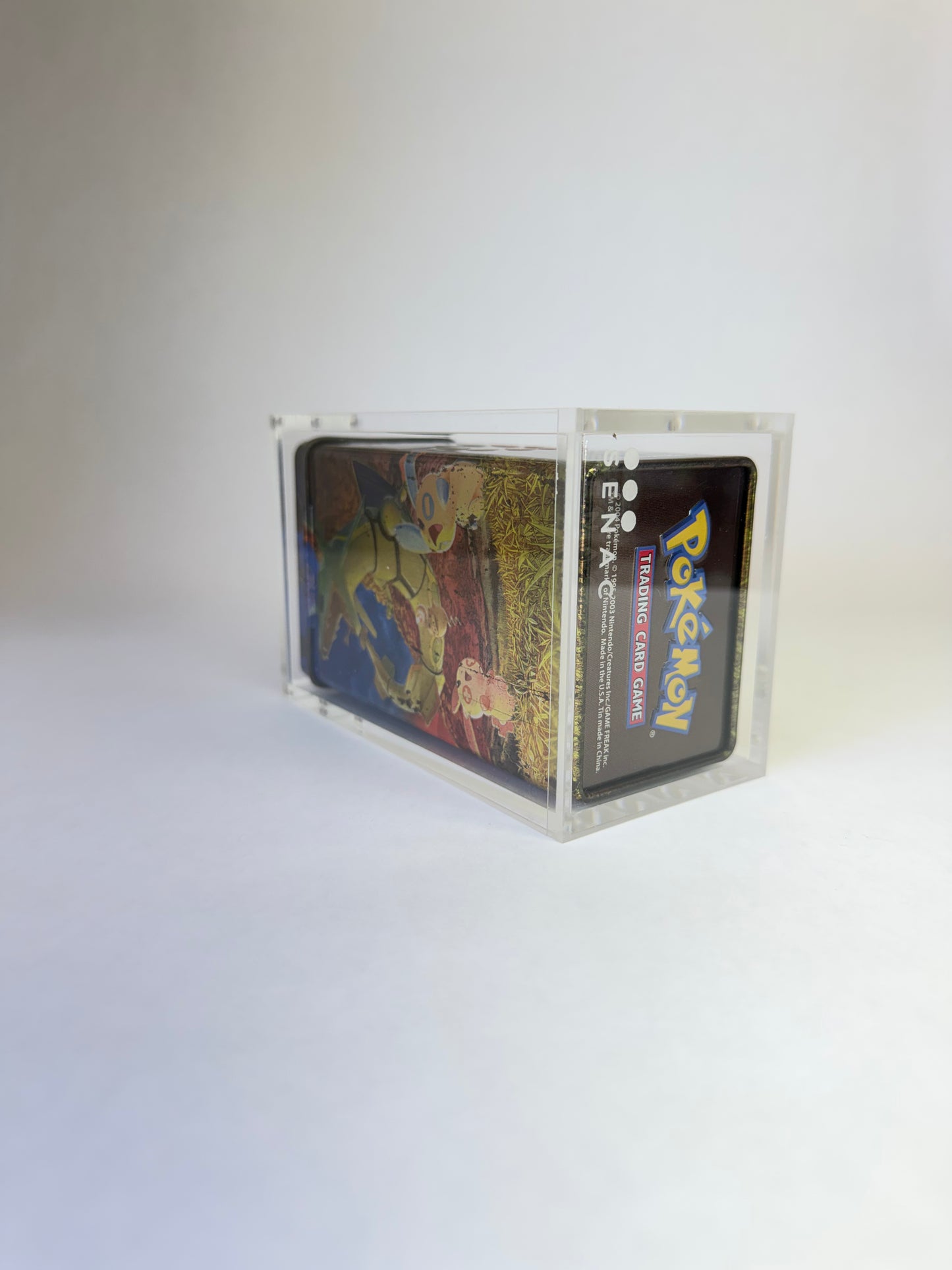 Pokémon EX Era Deck Tin Gift Pack Acrylic Display Case | Premium Sealed Collector Protector