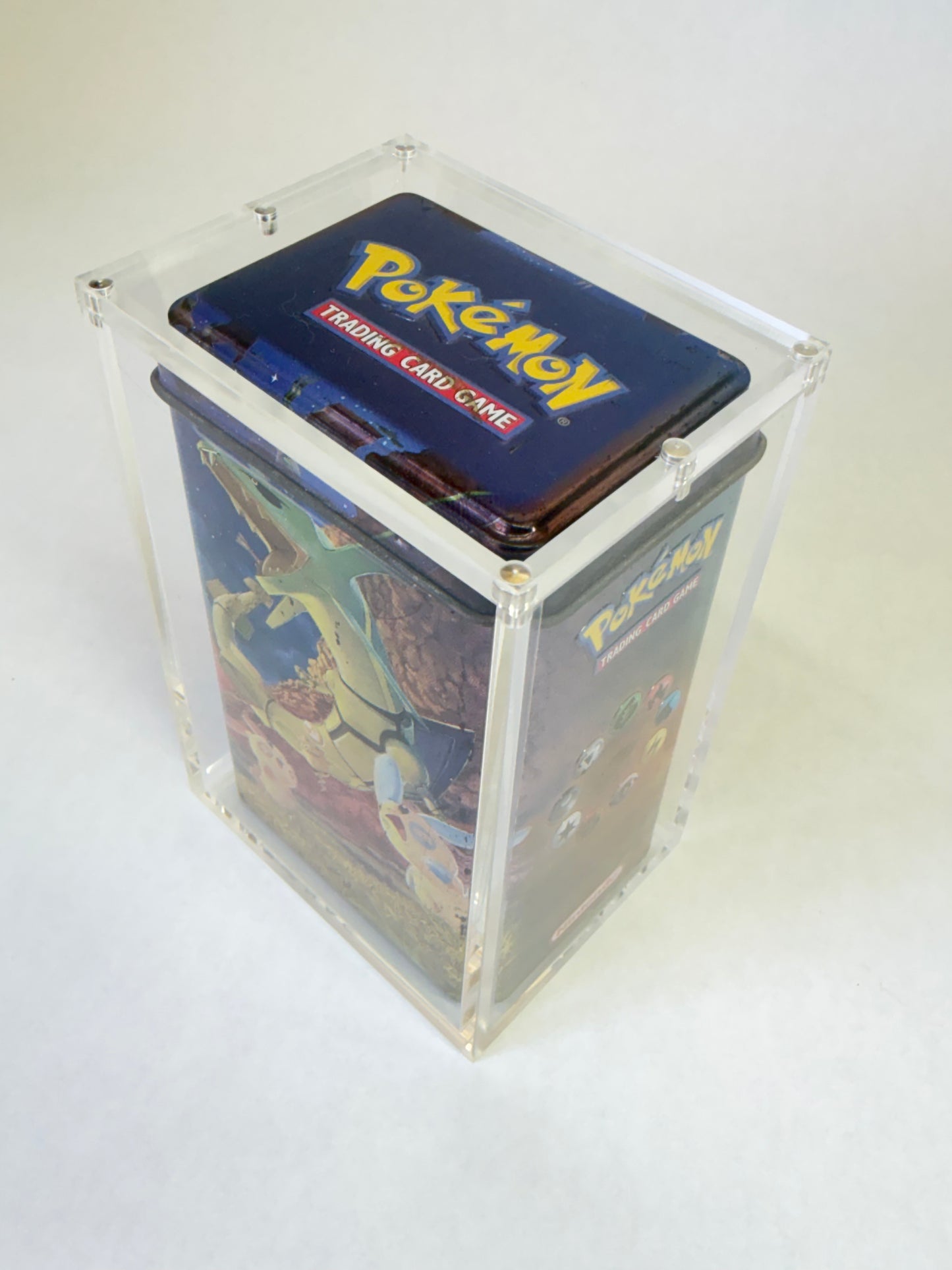 Pokémon EX Era Deck Tin Gift Pack Acrylic Display Case | Premium Sealed Collector Protector