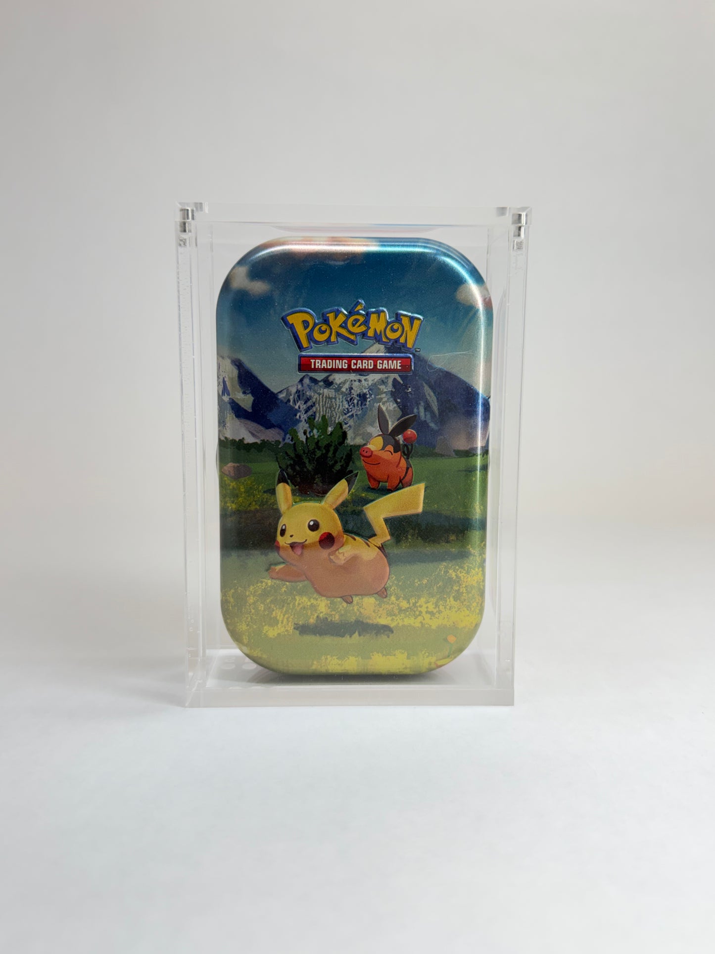 Pokémon Mini Tin Single Acrylic Display Case | Premium Sealed Collector Protector | Crystal Clear Display