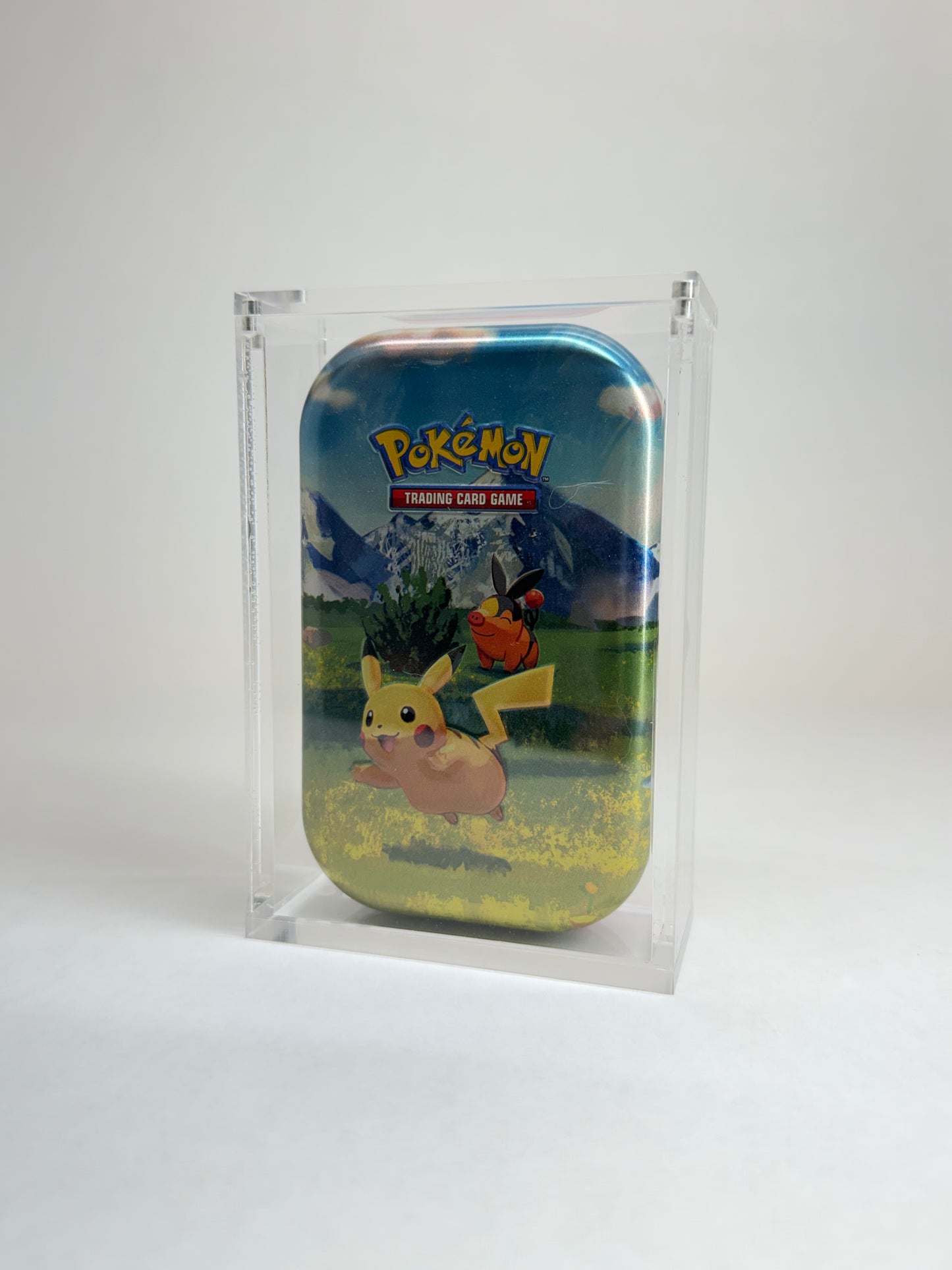 Pokémon Mini Tin Single Acrylic Display Case | Premium Sealed Collector Protector | Crystal Clear Display
