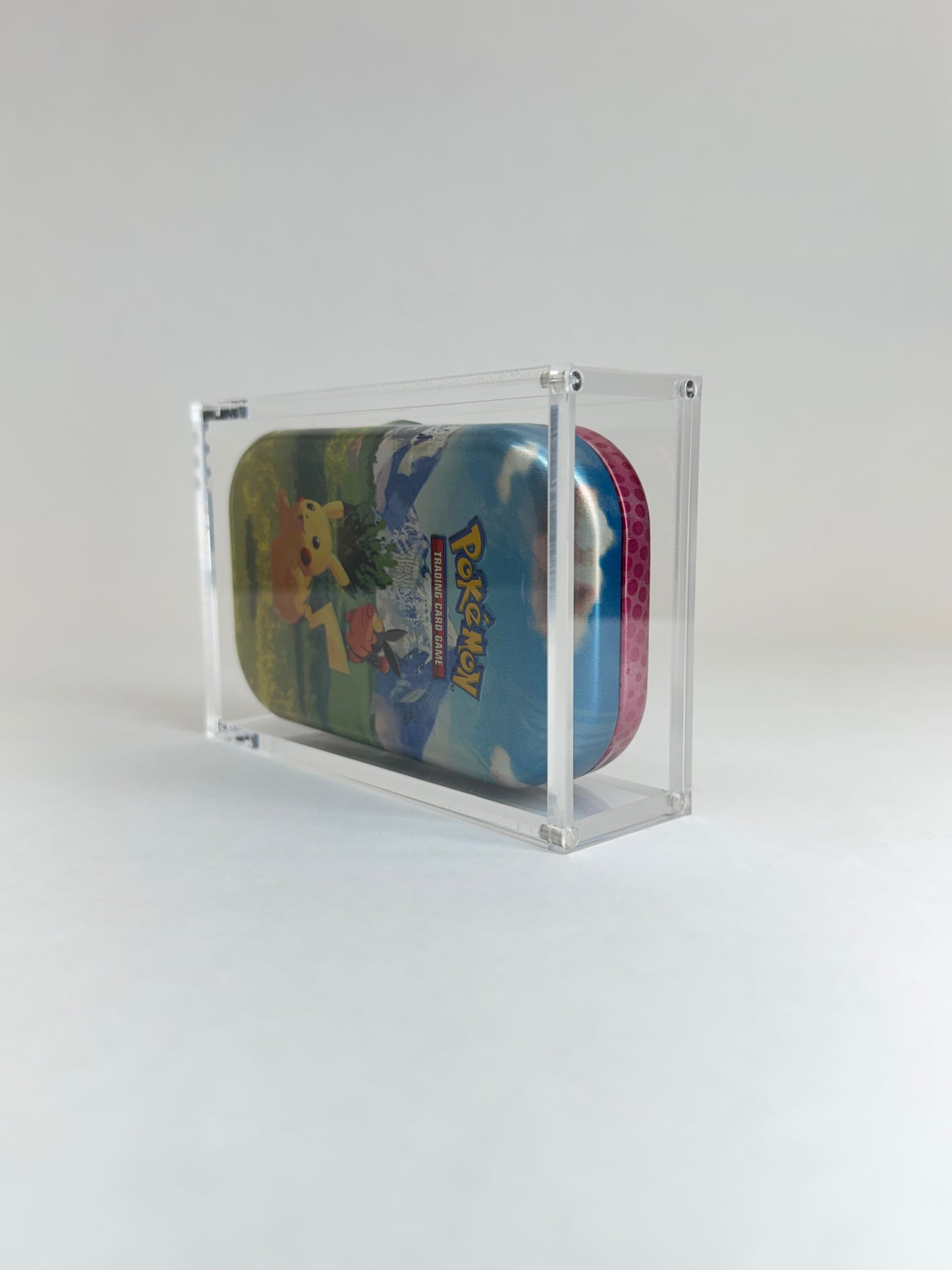 Pokémon Mini Tin Single Acrylic Display Case | Premium Sealed Collector Protector | Crystal Clear Display