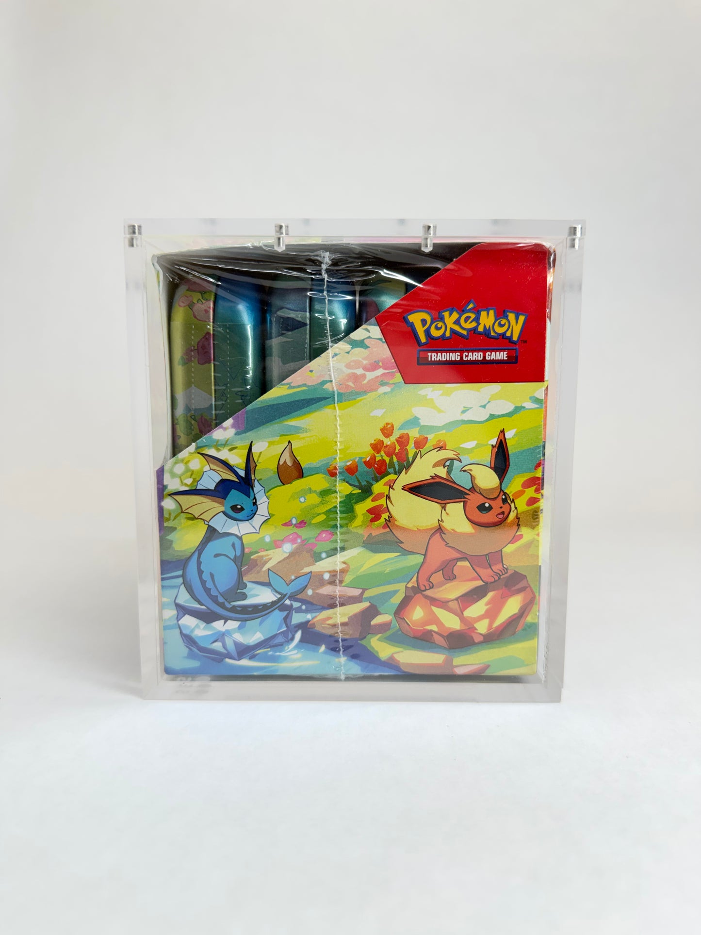 Pokémon Mini Tin Factory Sealed Display Case Acrylic Protector | Fits 8 Tin Sealed Display Case | Premium Collector Display
