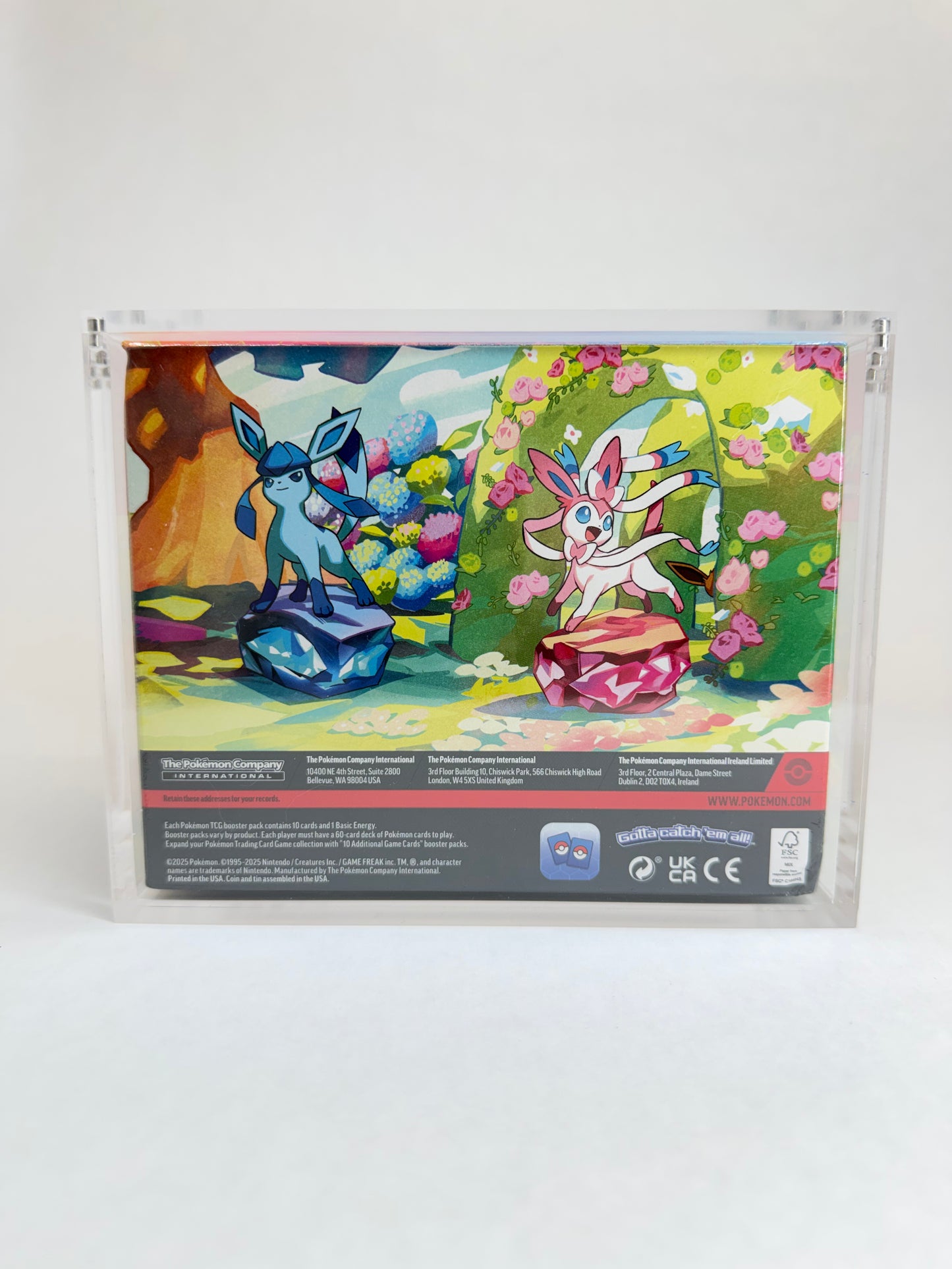 Pokémon Mini Tin Factory Sealed Display Case Acrylic Protector | Fits 8 Tin Sealed Display Case | Premium Collector Display