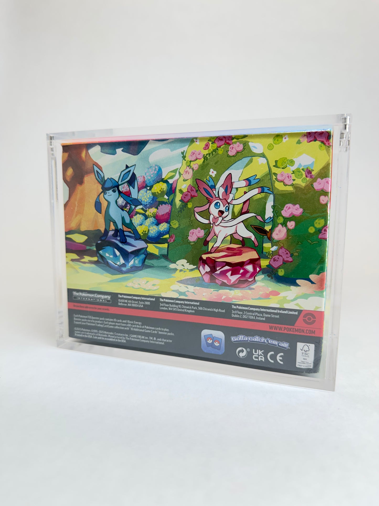 Pokémon Mini Tin Factory Sealed Display Case Acrylic Protector | Fits 8 Tin Sealed Display Case | Premium Collector Display