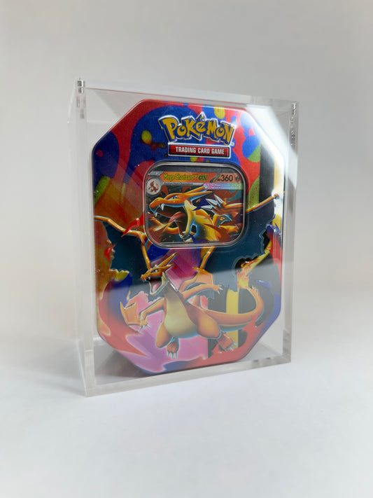 Pokémon Large Octagon EX / GX Tin Acrylic Display Case | Fits EX, GX & Modern Octagon Tins | Premium Sealed Collector Protector