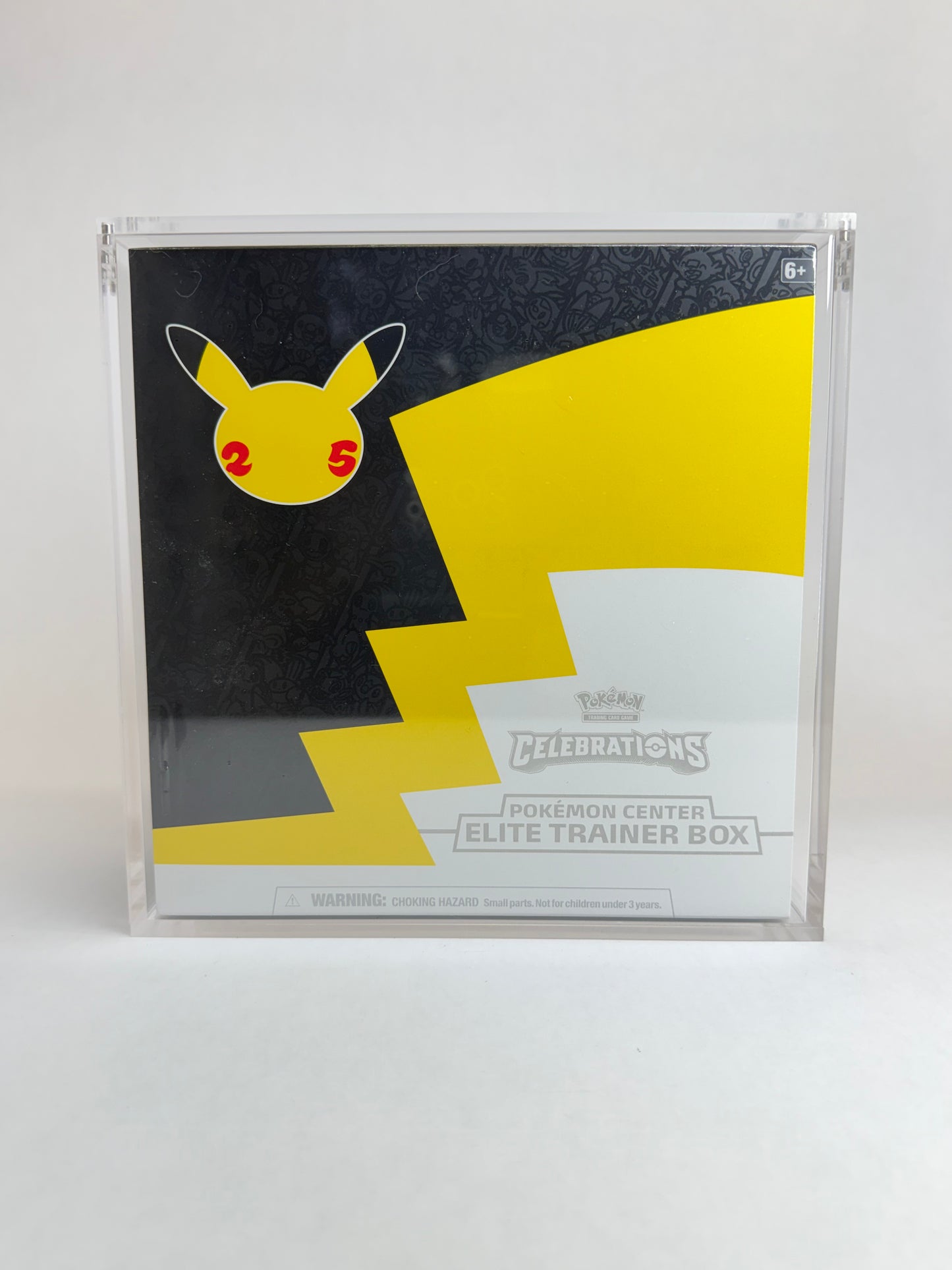 Pokémon Celebrations 25th Anniversary PC Elite Trainer Box Acrylic Display Case | Premium Sealed Collector Protector