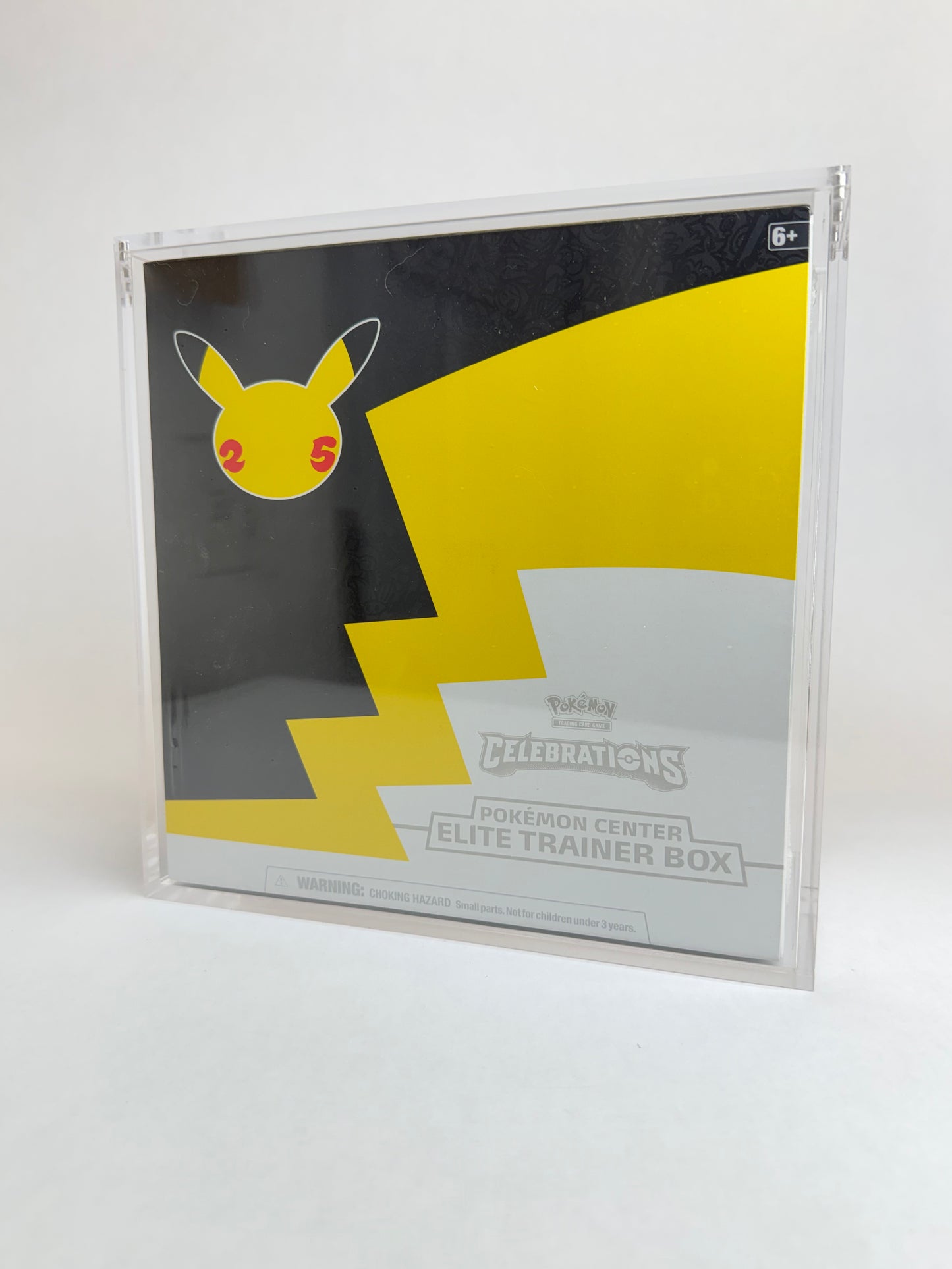Pokémon Celebrations 25th Anniversary PC Elite Trainer Box Acrylic Display Case | Premium Sealed Collector Protector