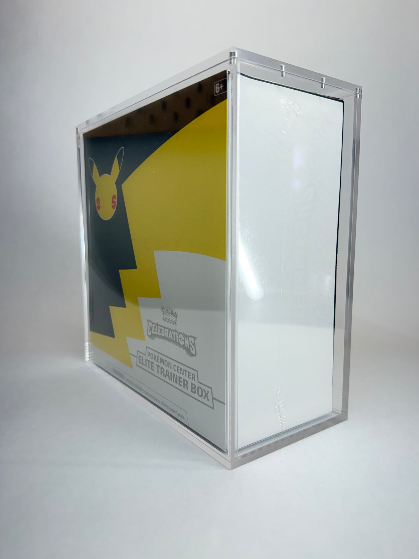 Pokémon Celebrations 25th Anniversary PC Elite Trainer Box Acrylic Display Case | Premium Sealed Collector Protector