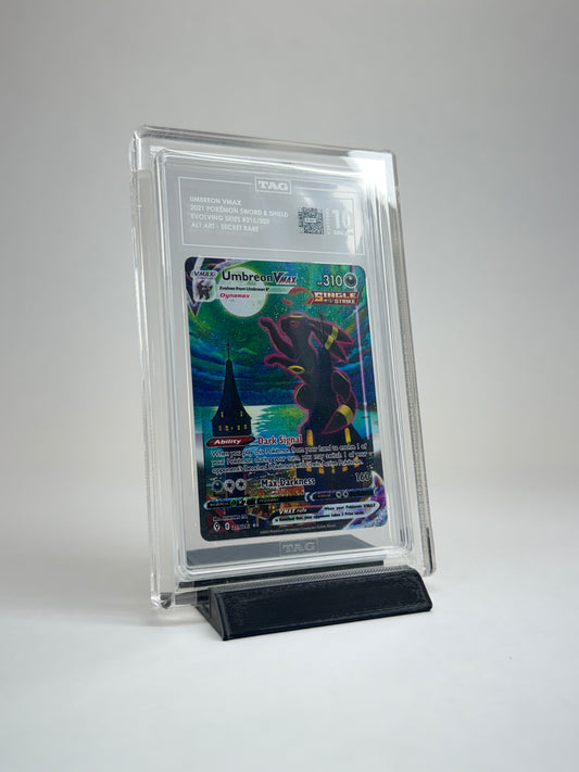 TAG Graded Card Acrylic Display Case | Includes Grade Card Sleeve & Black Display Stand | Premium Slab Display