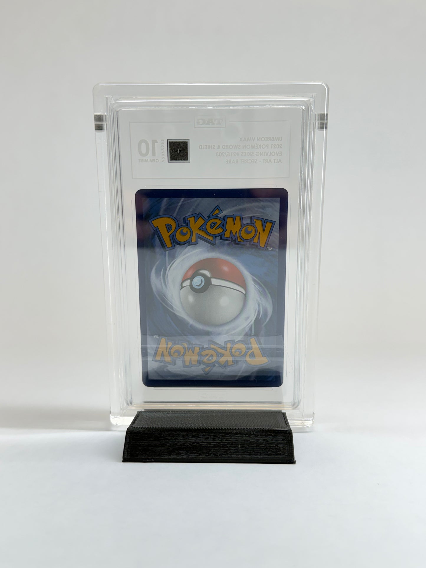 TAG Graded Card Acrylic Display Case | Includes Grade Card Sleeve & Black Display Stand | Premium Slab Display