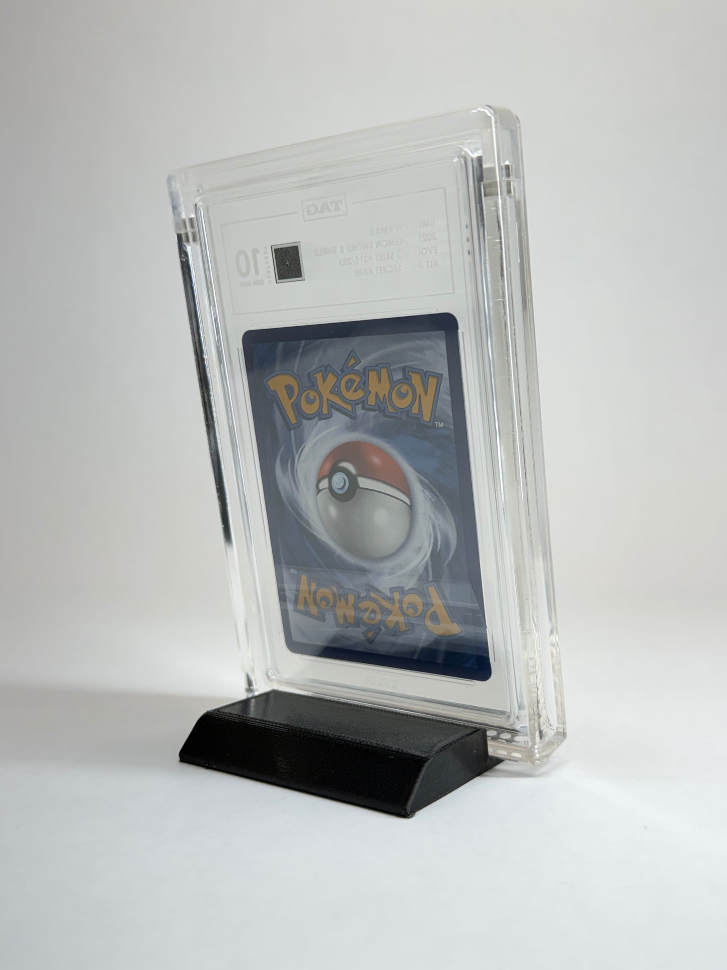 TAG Graded Card Acrylic Display Case | Includes Grade Card Sleeve & Black Display Stand | Premium Slab Display