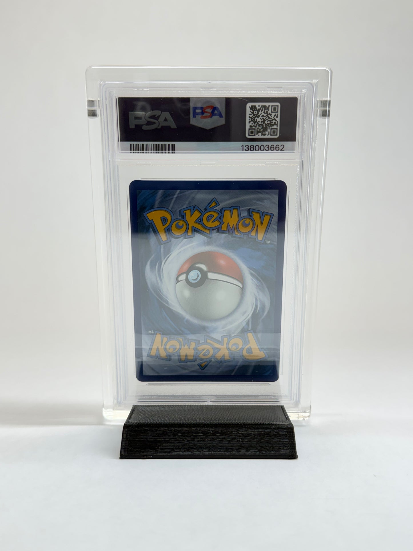PSA Graded Card Acrylic Display Case | Includes Grade Card Sleeve & Black Display Stand | Premium Slab Display