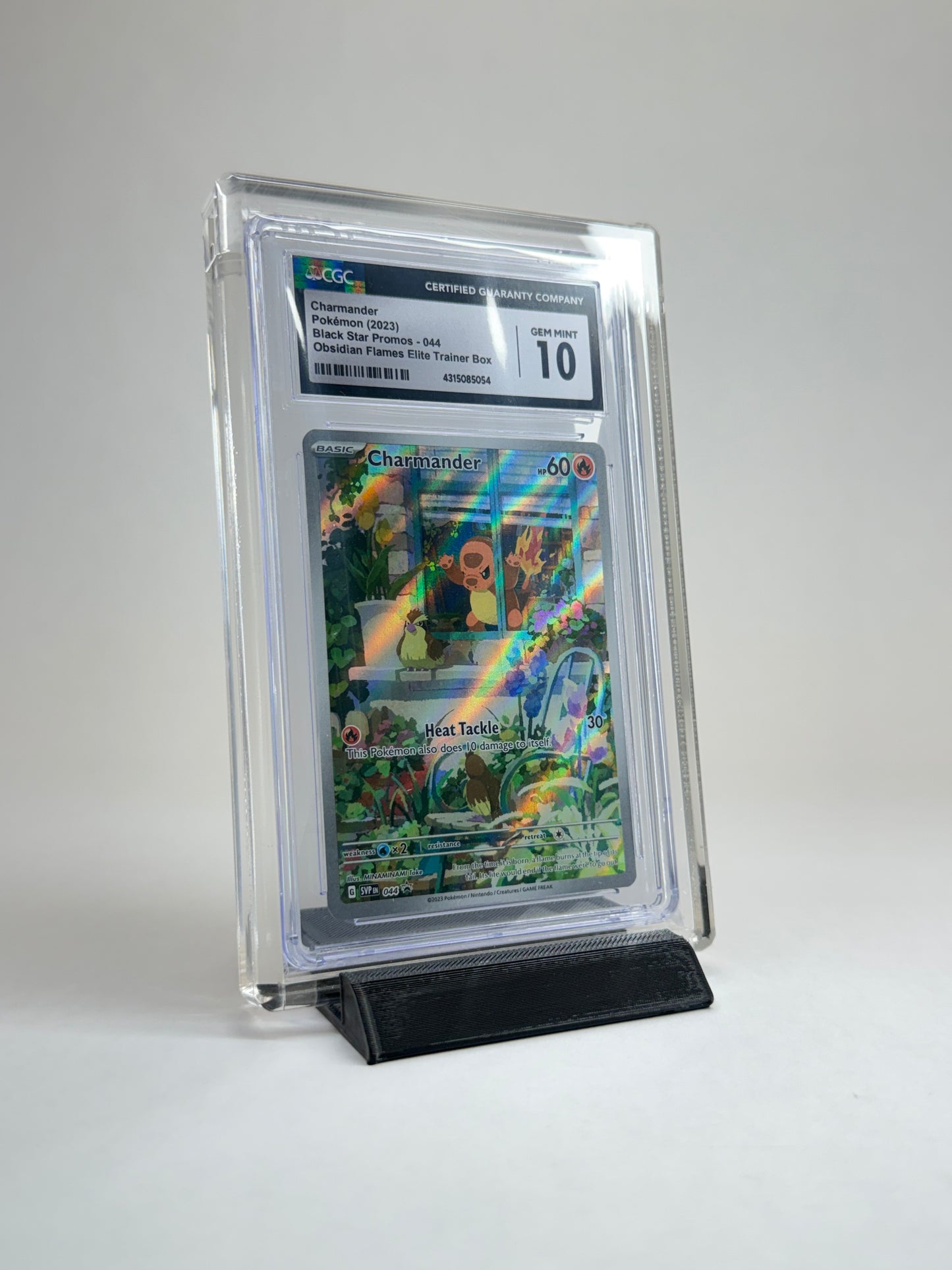 CGC Graded Card Acrylic Display Case | Includes Grade Card Sleeve & Black Display Stand | Premium Slab Display