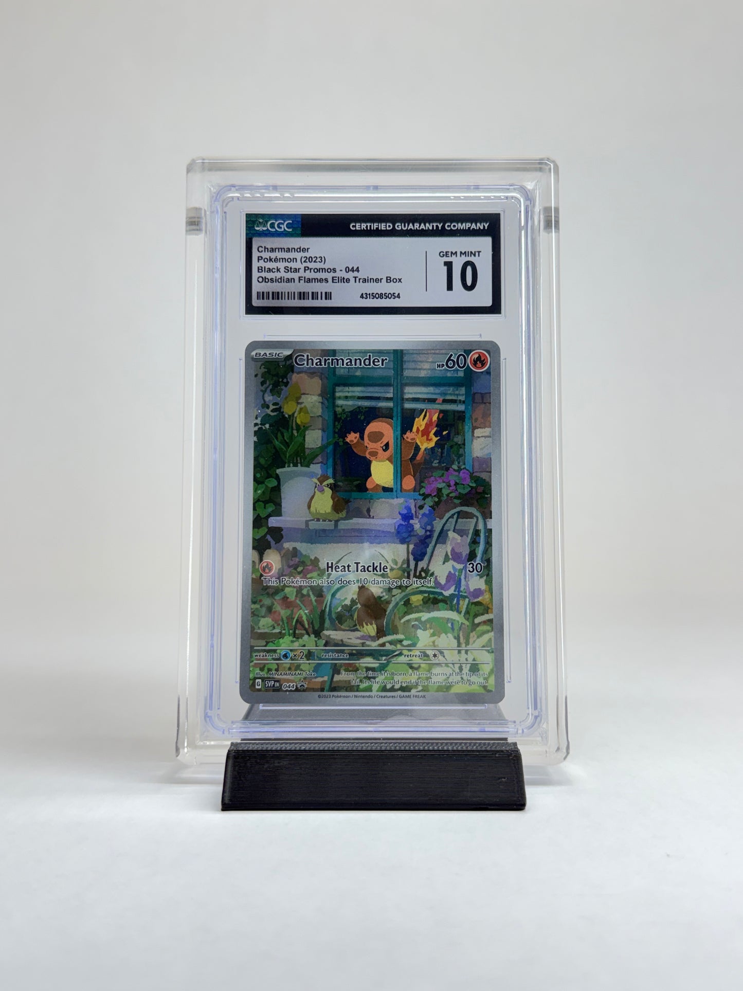 CGC Graded Card Acrylic Display Case | Includes Grade Card Sleeve & Black Display Stand | Premium Slab Display