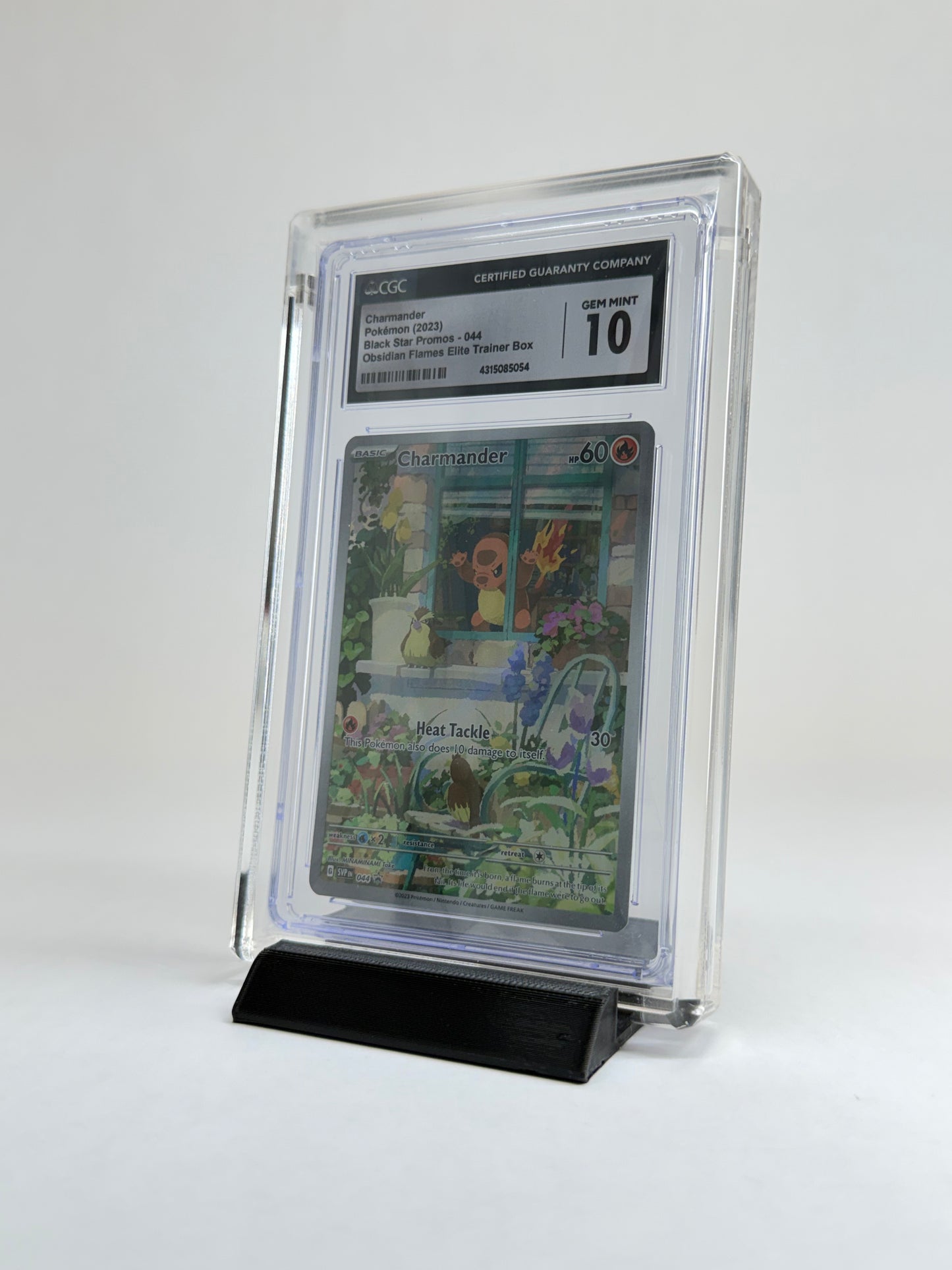 CGC Graded Card Acrylic Display Case | Includes Grade Card Sleeve & Black Display Stand | Premium Slab Display