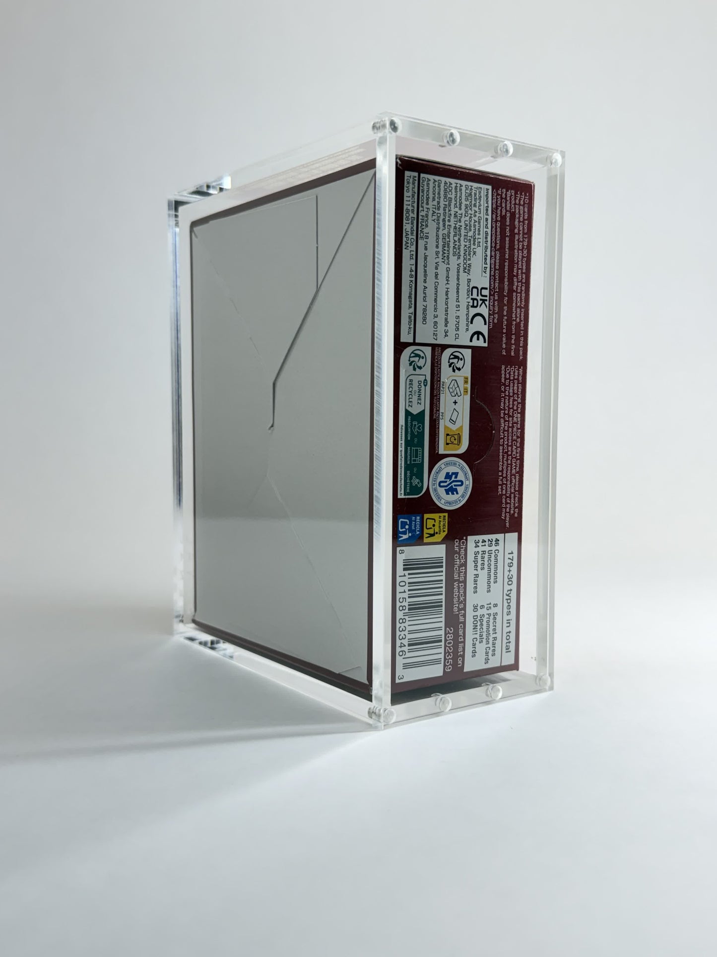 One Piece Card Game Premium Booster Box Acrylic Display Case | Fits All PRB Series Booster Boxes | 8-Magnet Lid | Premium Collector Protector