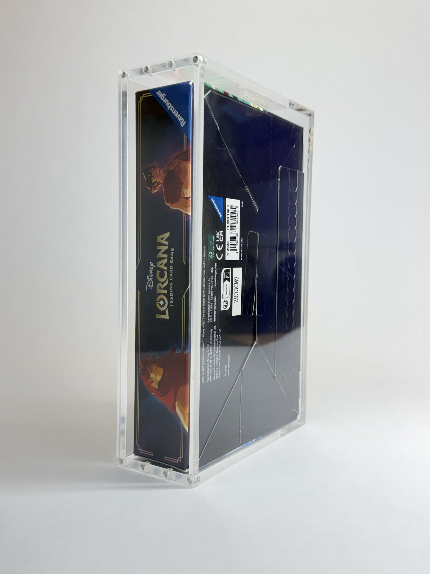 Disney Lorcana Booster Box Acrylic Display Case | Fits All Lorcana Booster Boxes | 8-Magnet Lid | Premium Collector Protector