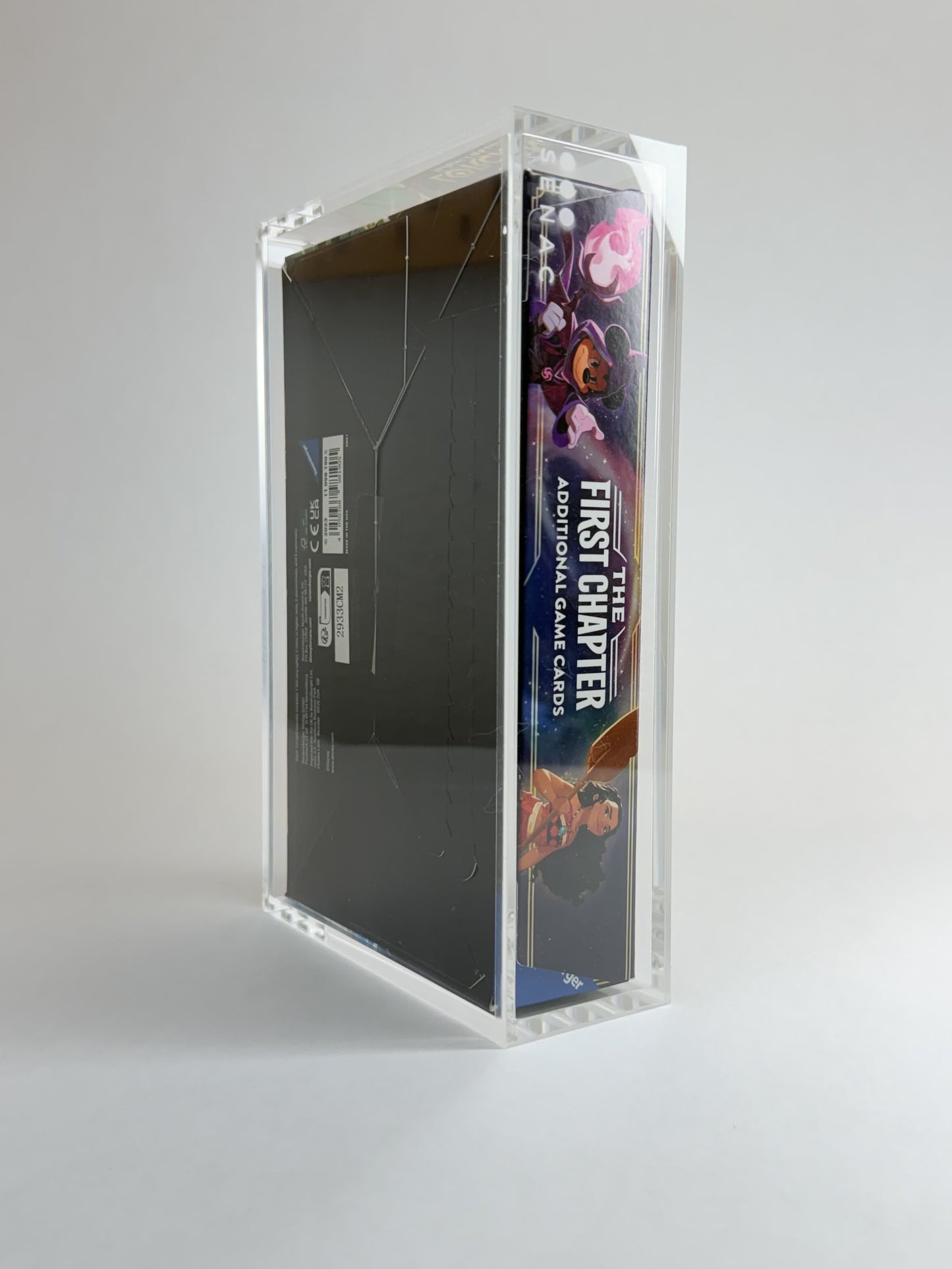 Disney Lorcana Booster Box Acrylic Display Case | Fits All Lorcana Booster Boxes | 8-Magnet Lid | Premium Collector Protector