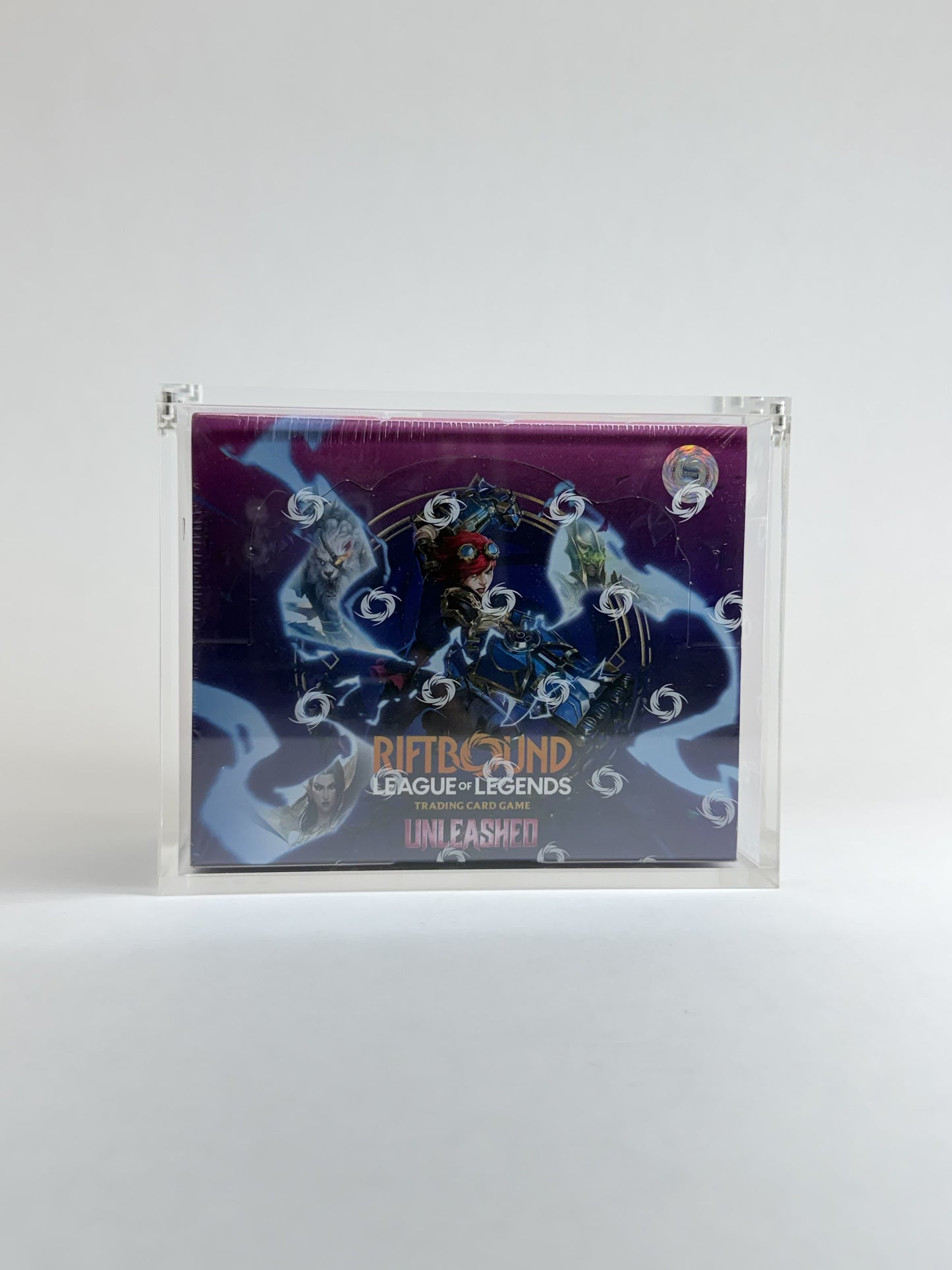 Riftbound Booster Box Acrylic Display Case | Fits All Riftbound Booster Boxes | 8-Magnet Lid | Premium Collector Protector