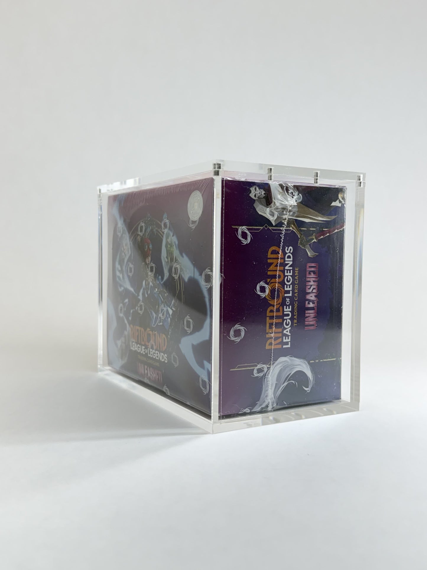 Riftbound Booster Box Acrylic Display Case | Fits All Riftbound Booster Boxes | 8-Magnet Lid | Premium Collector Protector