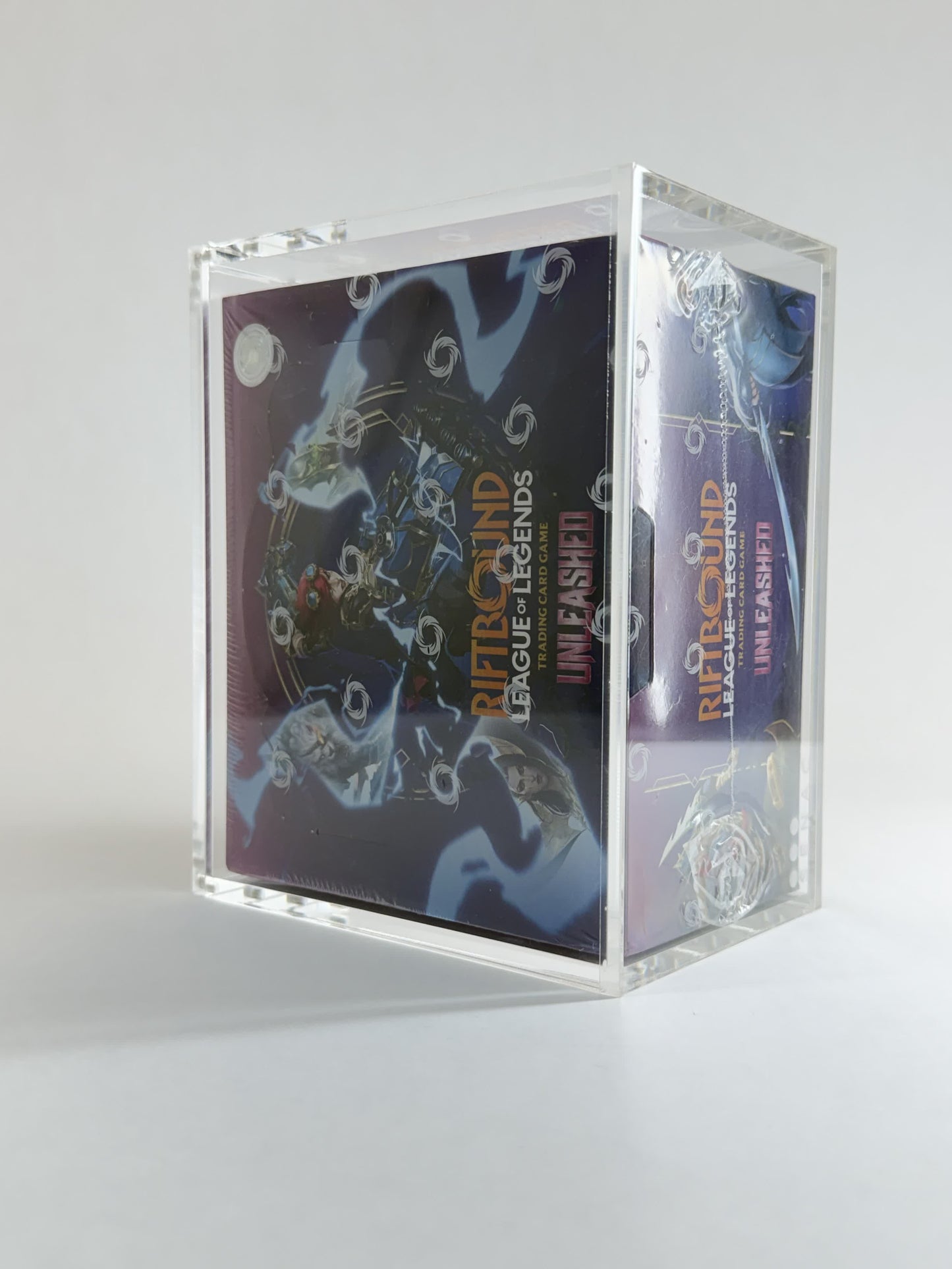 Riftbound Booster Box Acrylic Display Case | Fits All Riftbound Booster Boxes | 8-Magnet Lid | Premium Collector Protector