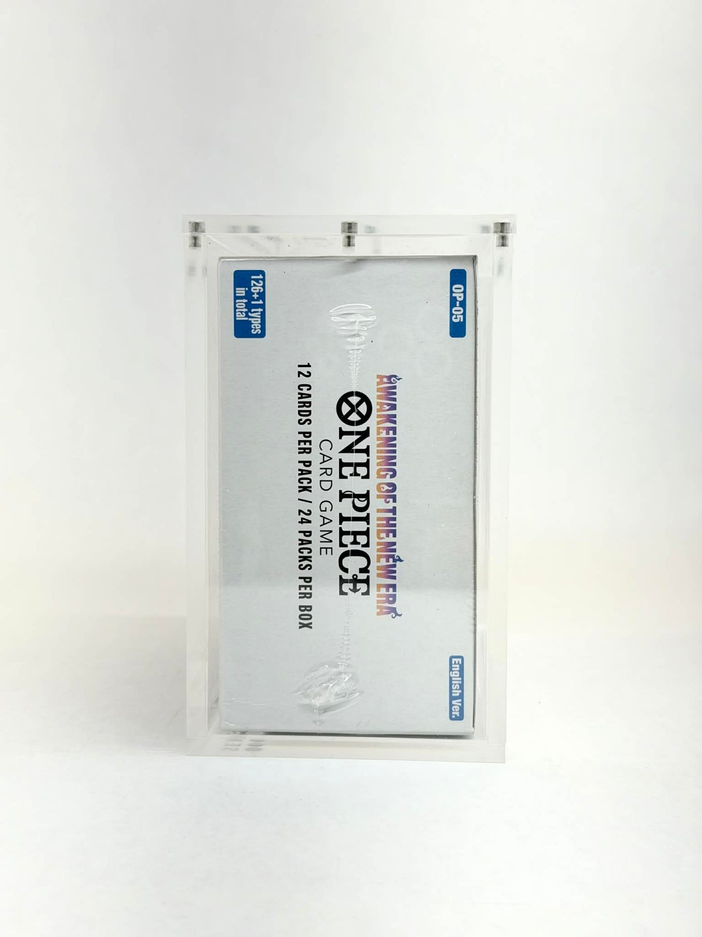 One Piece OP05 Awakening of the New Era Booster Box Acrylic Display Case UV Protection