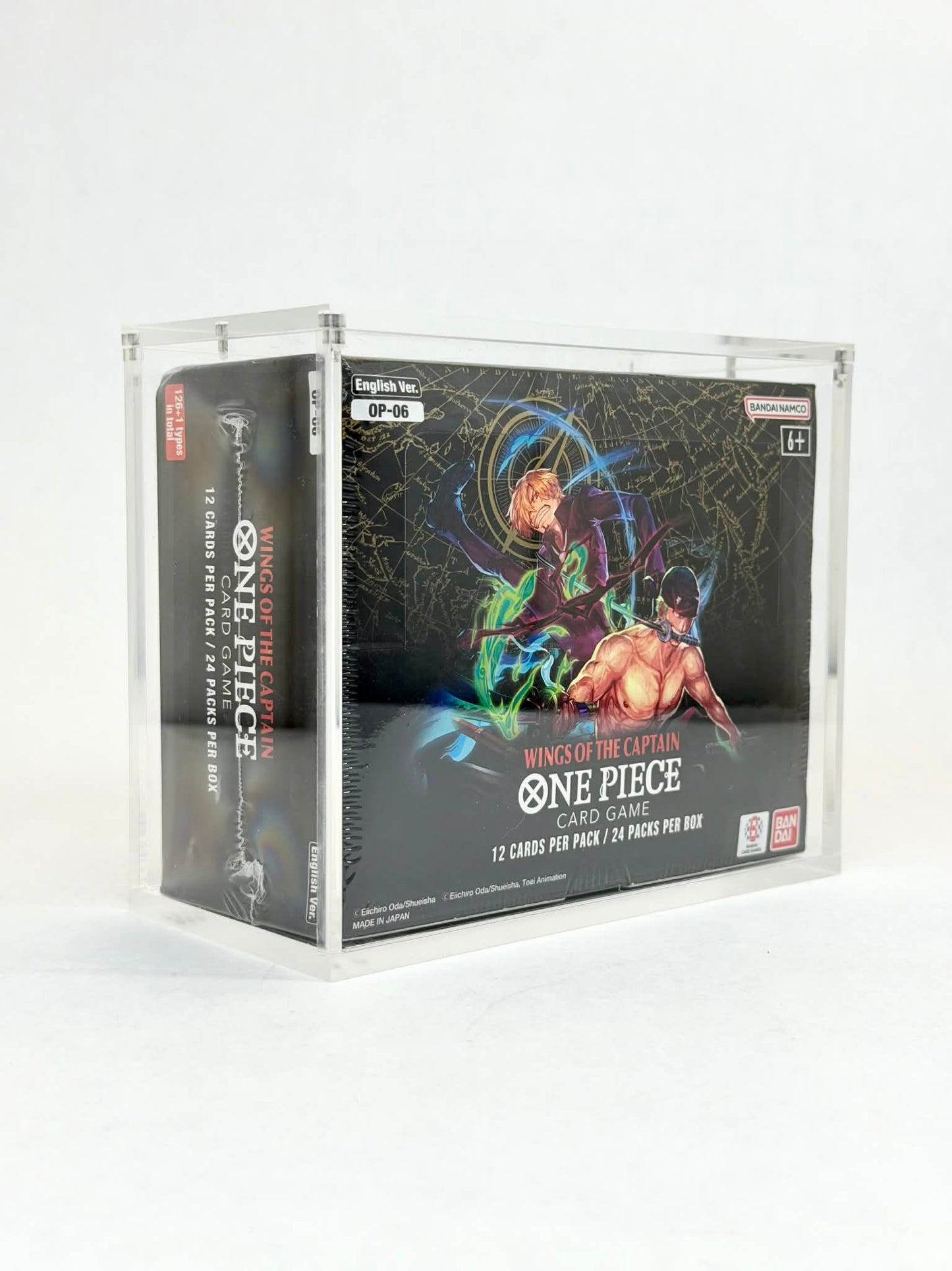 One Piece OP06 Wings of the Captain Booster Box Acrylic Display Case UV Protection