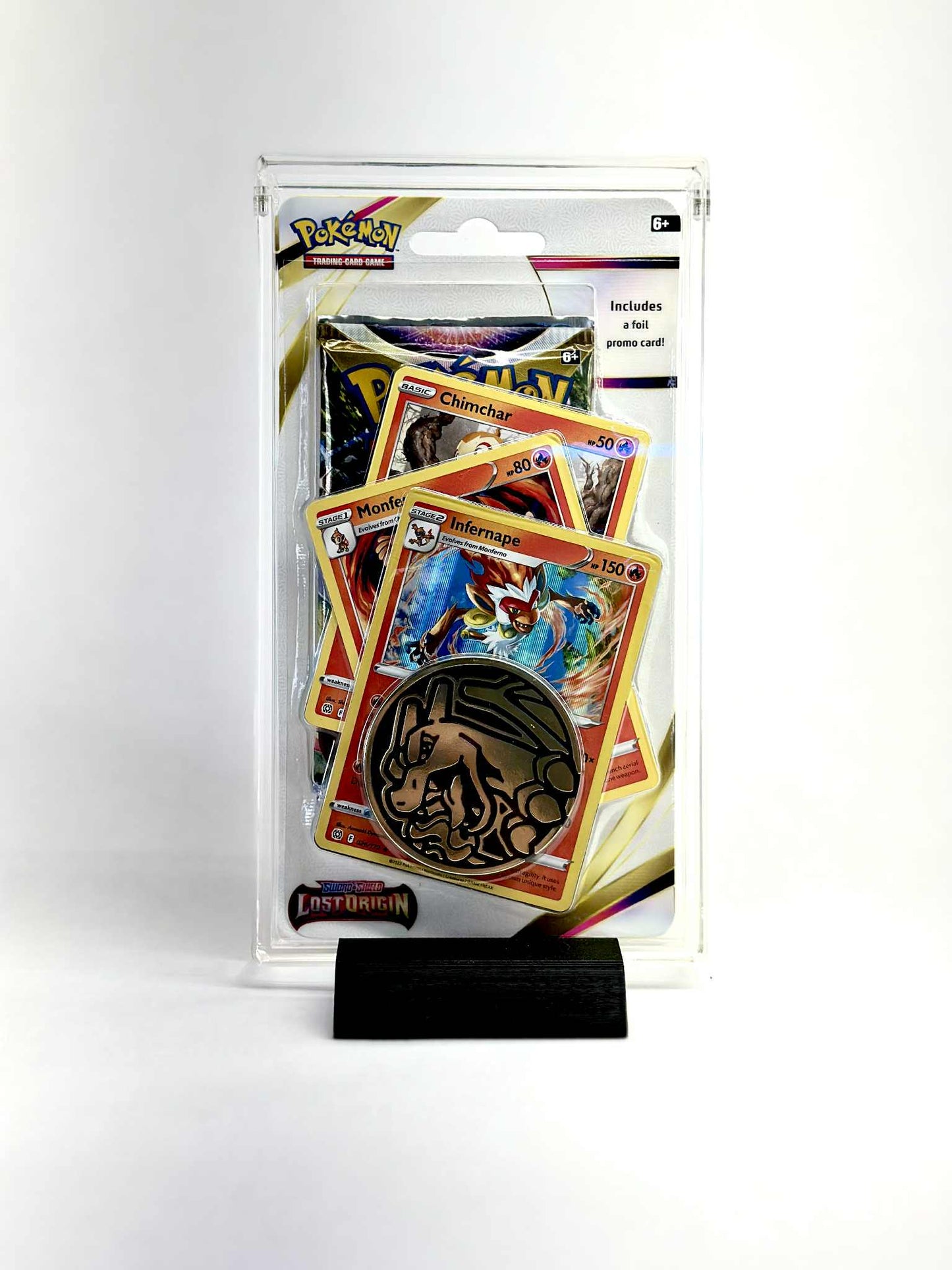 Pokémon TCG Blister Acrylic Case (For 1-Pack w/ 3x Promo & Coin) | Premium Protection & Display