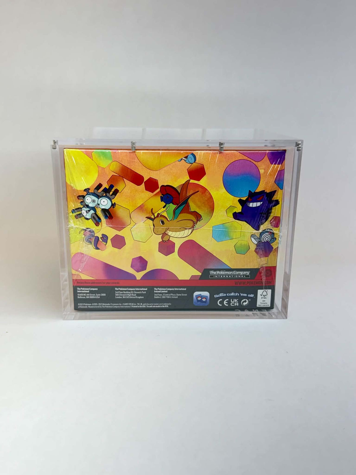Acrylic Display Case FOR Pokémon Mini Tin Sealed Retail Case | Factory Sealed Mini Tin Display | 8-Magnet Lid | UV Sealed Protector