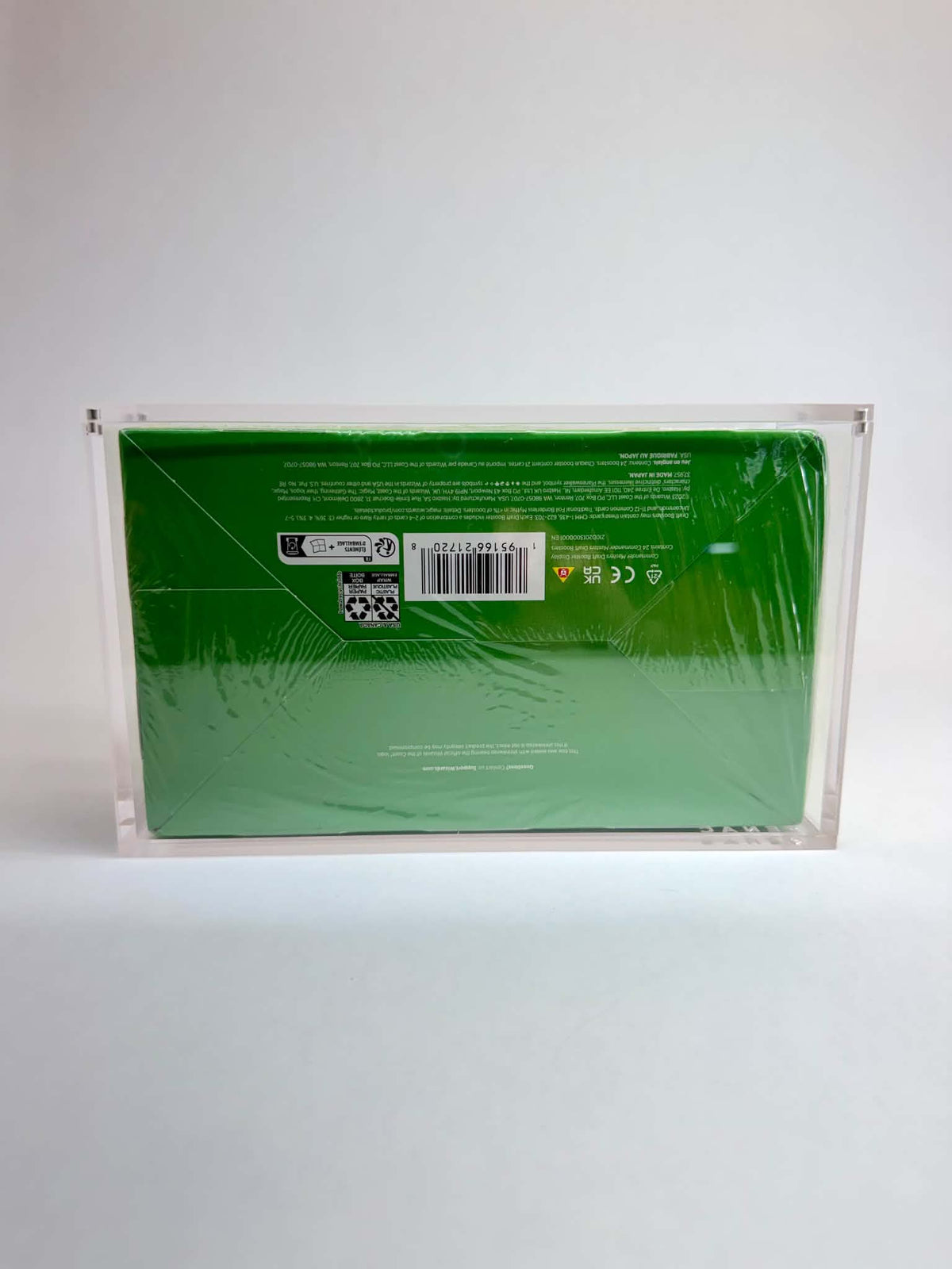 Acrylic Display Case FOR MTG Draft Booster Box | 24 Pack Magic The Gathering Draft Booster | Commander Masters | 4-Magnet Lid | UV